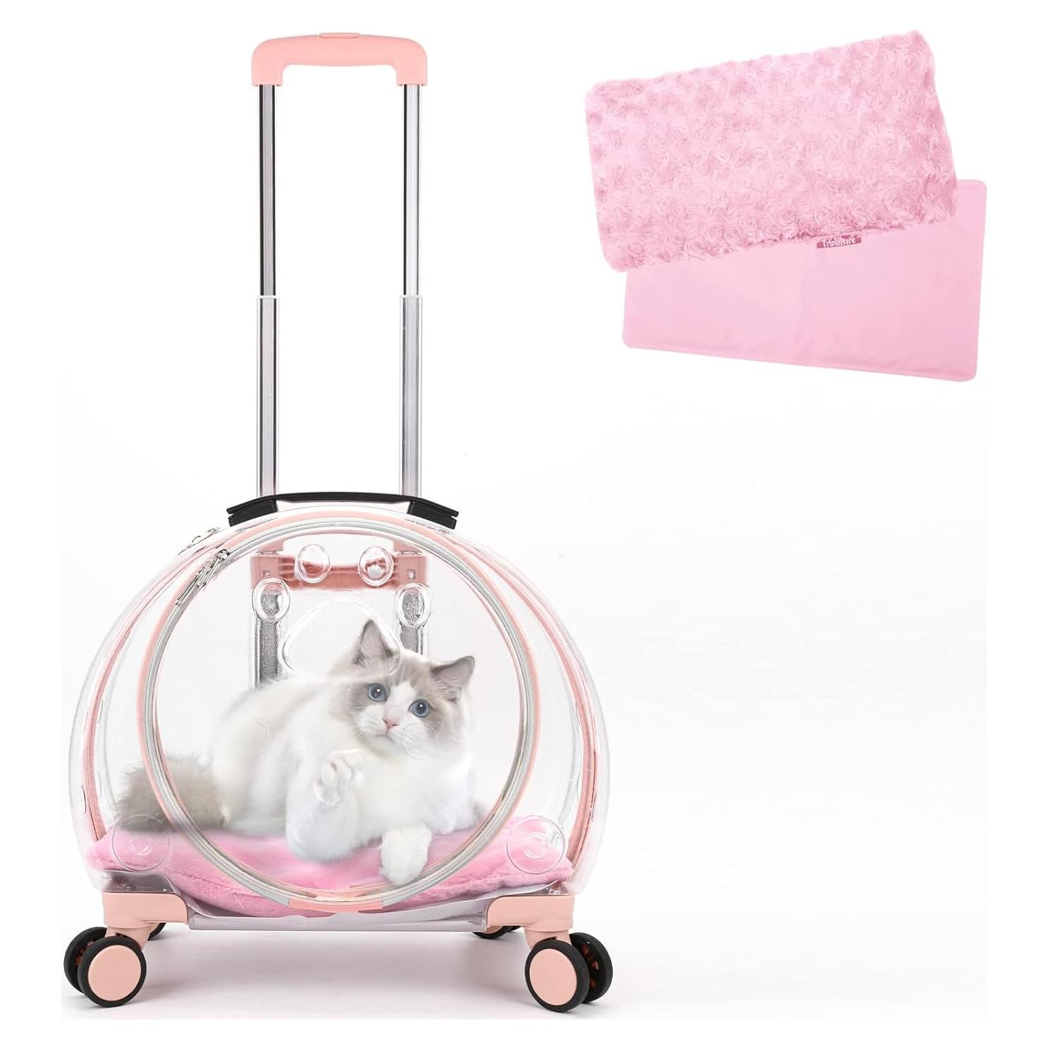 Transportador para mascotas TripleHare G400 Rosa 44.5x30x39.9cm