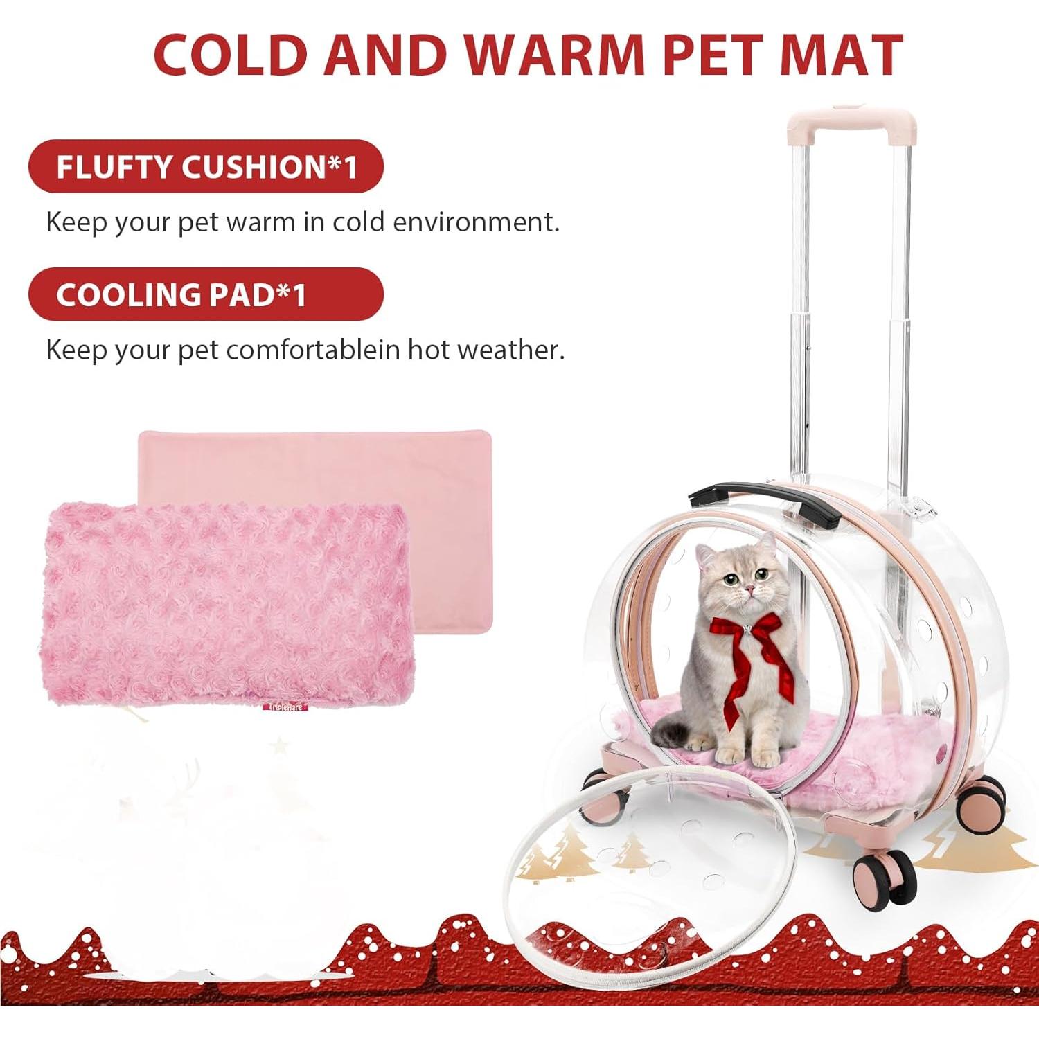 Transportador para mascotas TripleHare G400 Rosa 44.5x30x39.9cm