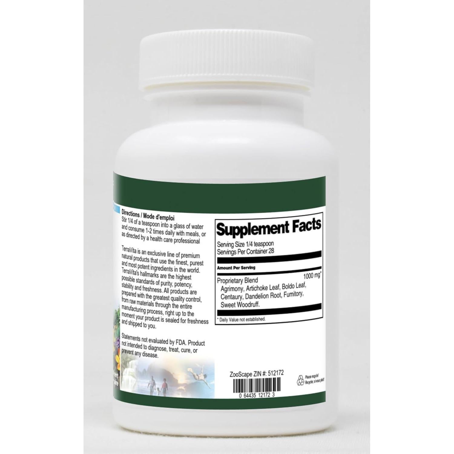 Polvo Complejo Boldo Centaury Fumitory TerraVita 28 g