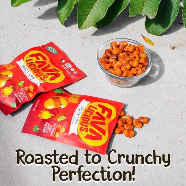 Snacks Veganos Nuttee Bean Favalicious Frijol Fava 12x56.7g