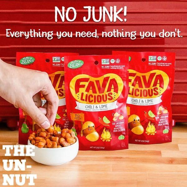 Snacks Veganos Nuttee Bean Favalicious Frijol Fava 12x56.7g