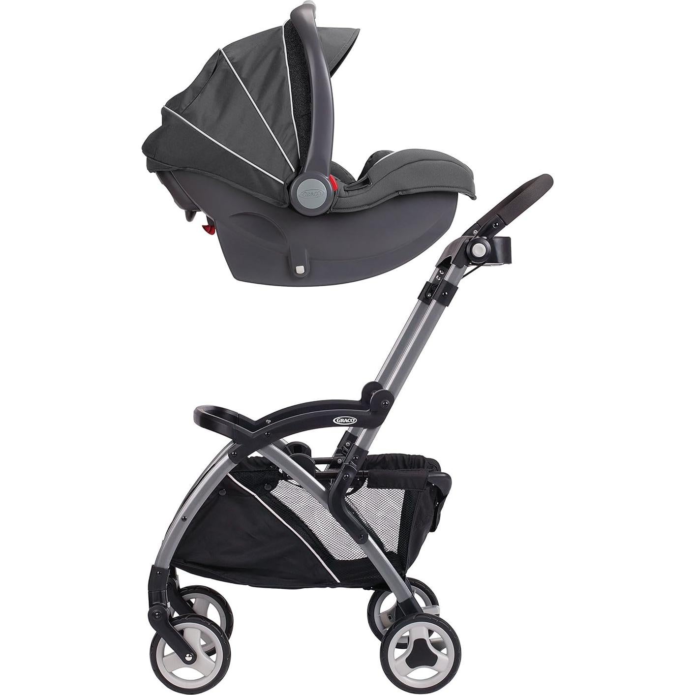 Cochecito de Viaje Graco SnugRider Elite, Ligero, Negro