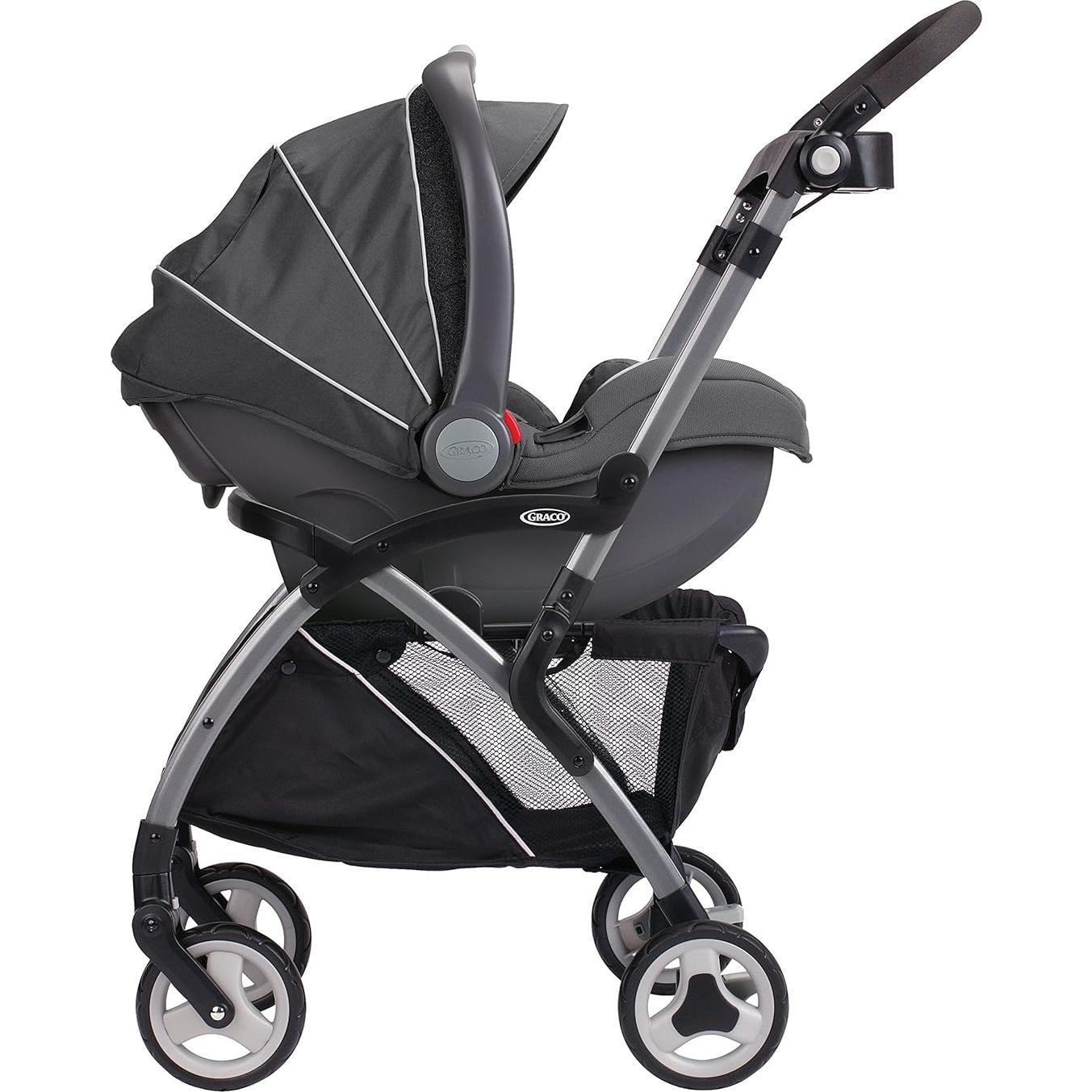 Cochecito de Viaje Graco SnugRider Elite, Ligero, Negro