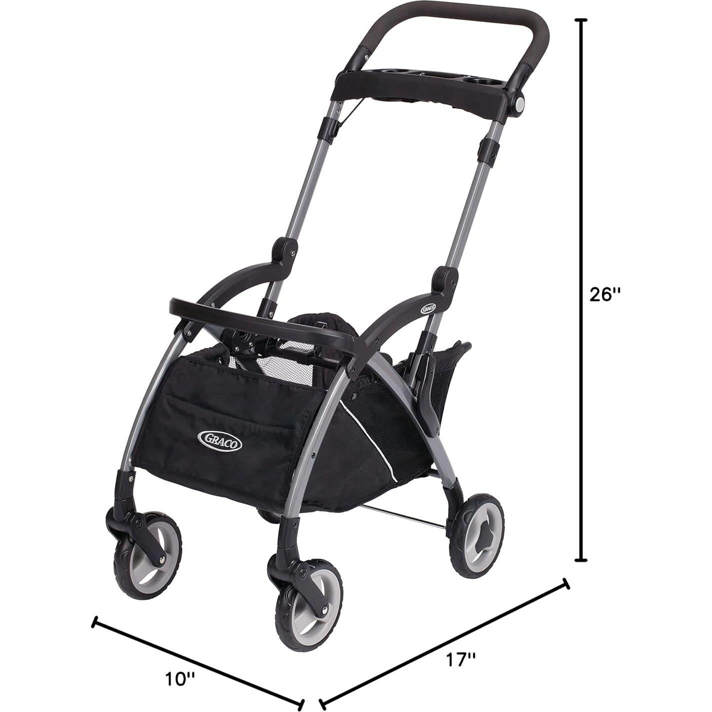 Cochecito de Viaje Graco SnugRider Elite, Ligero, Negro