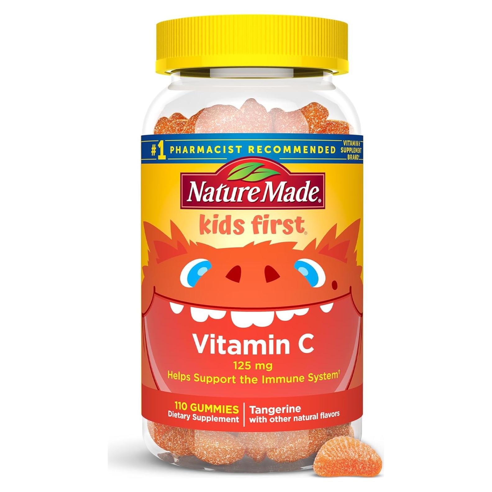 Gomas de Vitamina C Nature Made Kids 110 Unidades Sabor Mandarina