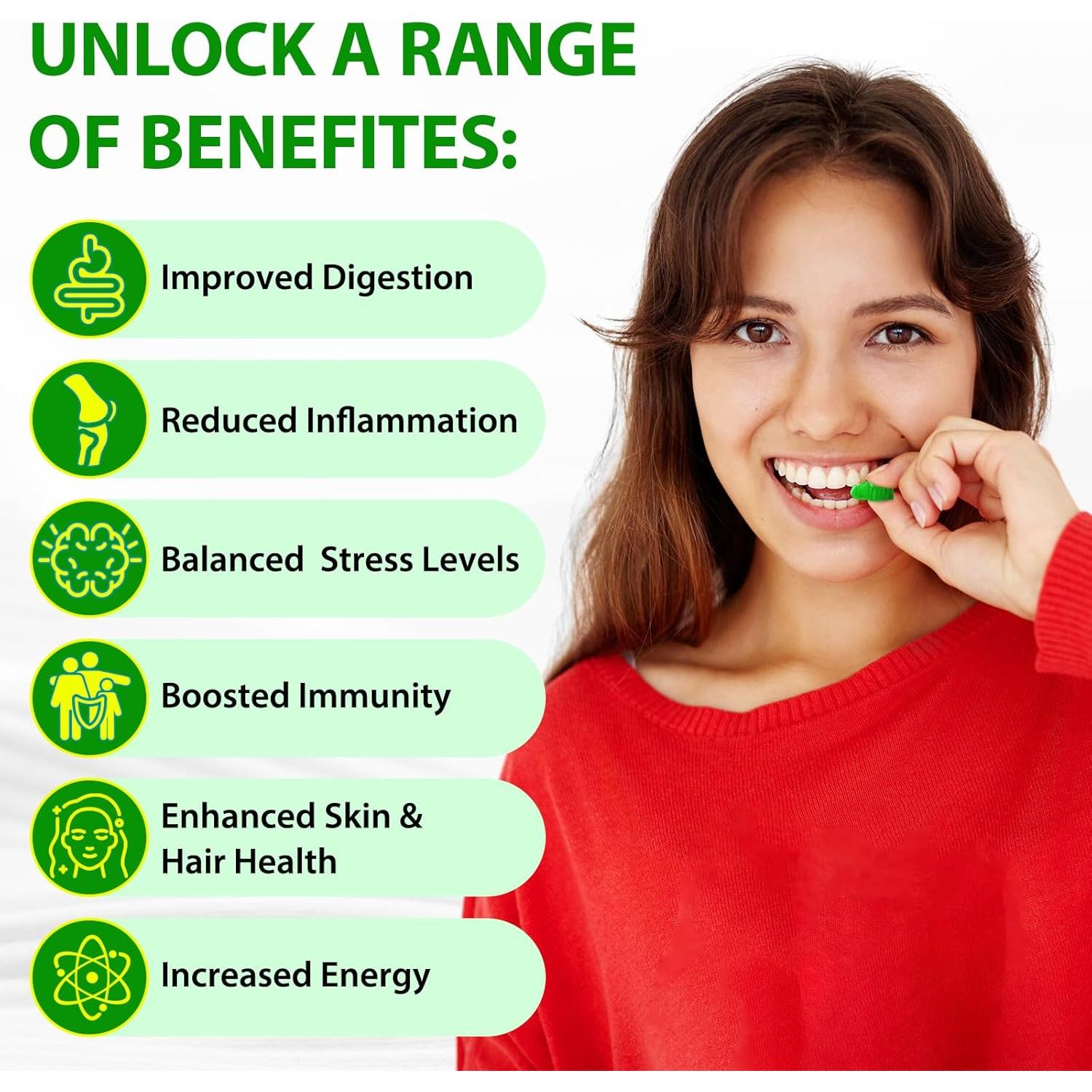 Gomitas Veganas Musgo Marino 3000mg + Ashwagandha 800mg