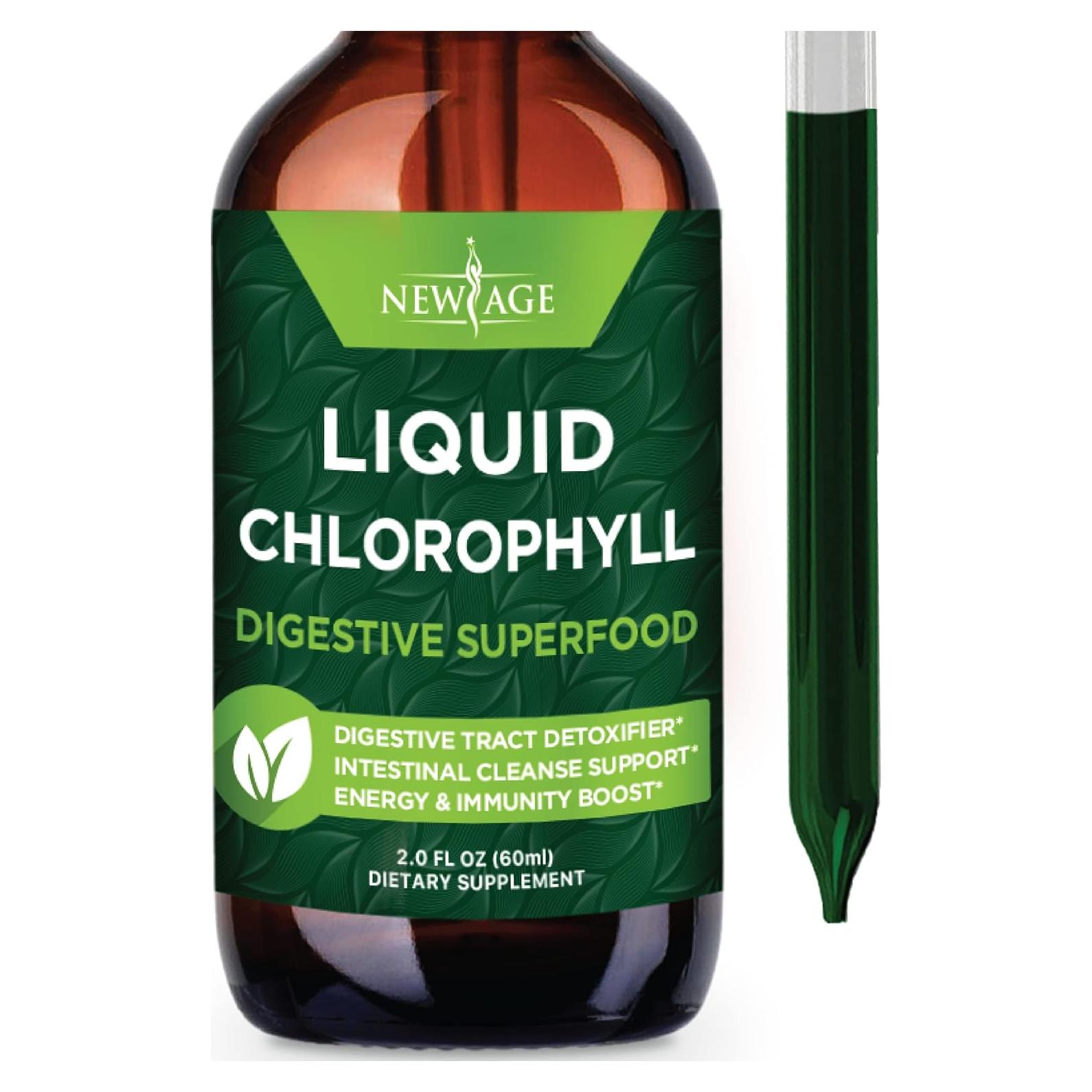 Gotas de Clorofila NEW AGE 59.15 ml - Energía y Digestión