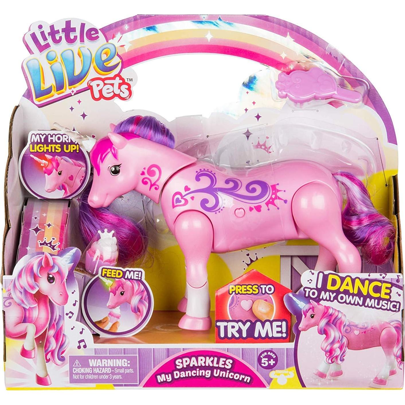 Unicornio Interactivo Little Live Pets Sparkles 15 cm