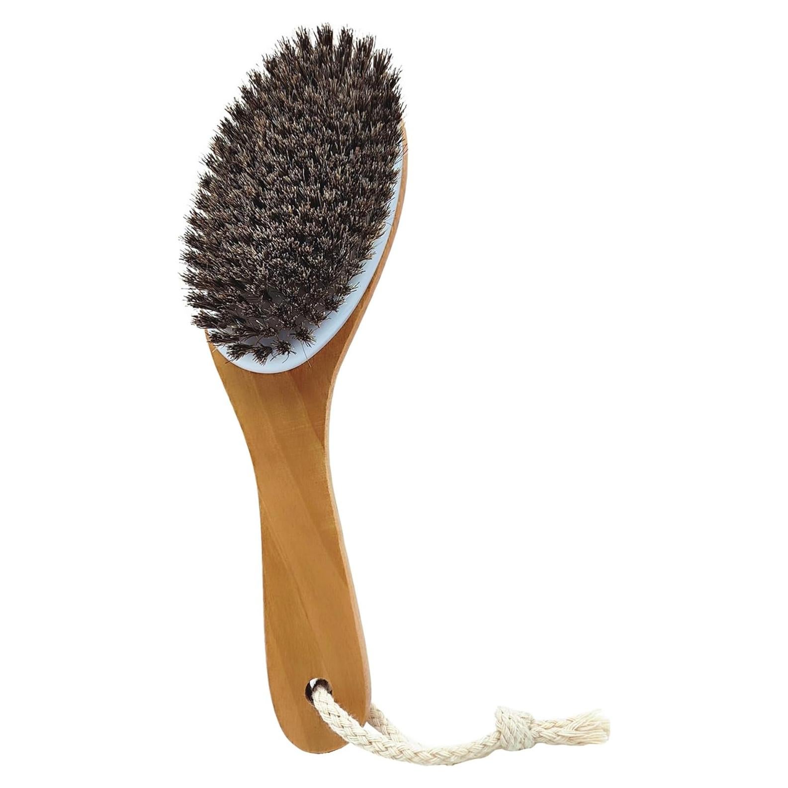 Cepillo Corporal Exfoliante YIOYOODA de Caballo con Mango Curvado 24.89 cm