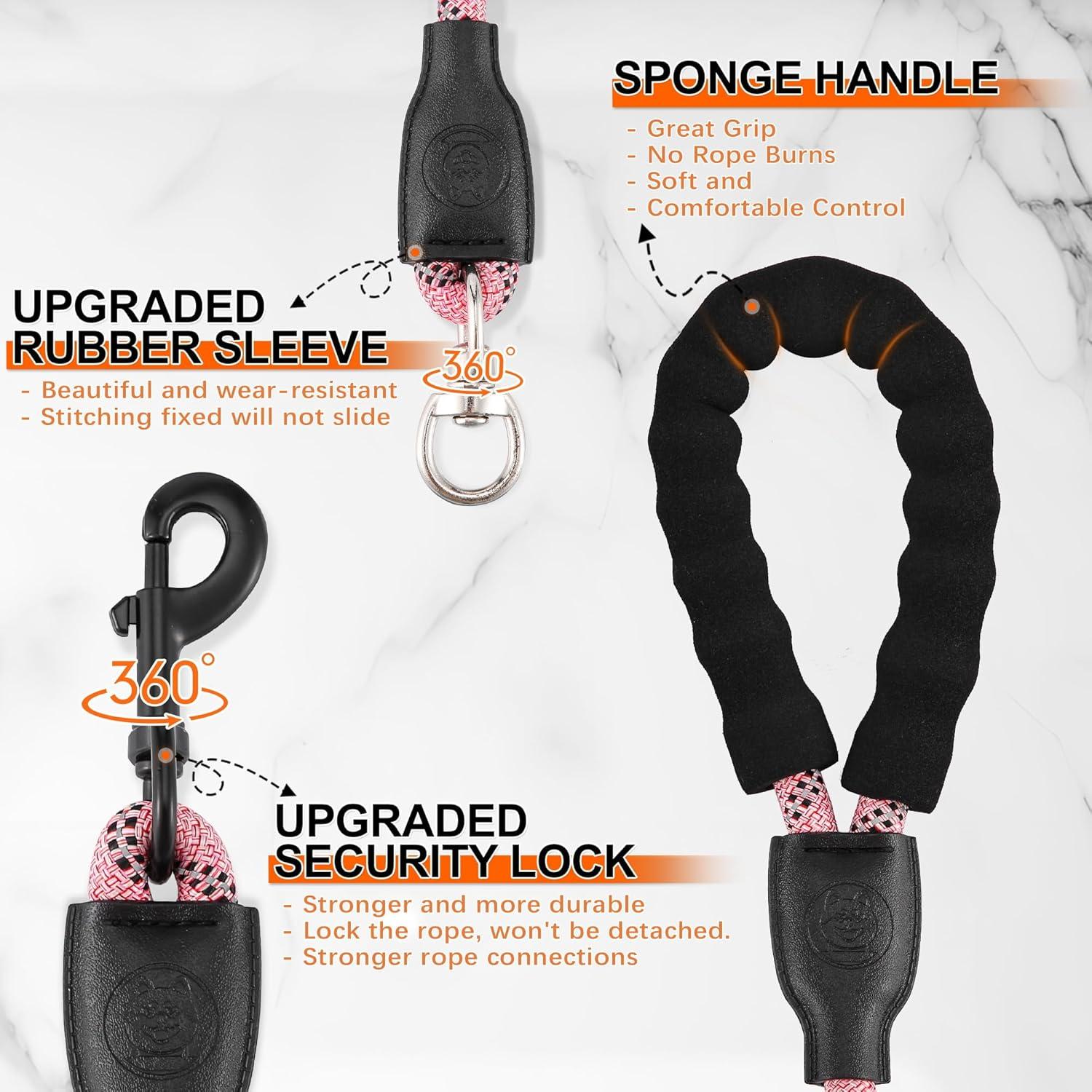 Correa Doble para Perros Tribu Mengbei 78,74 cm Reflectante