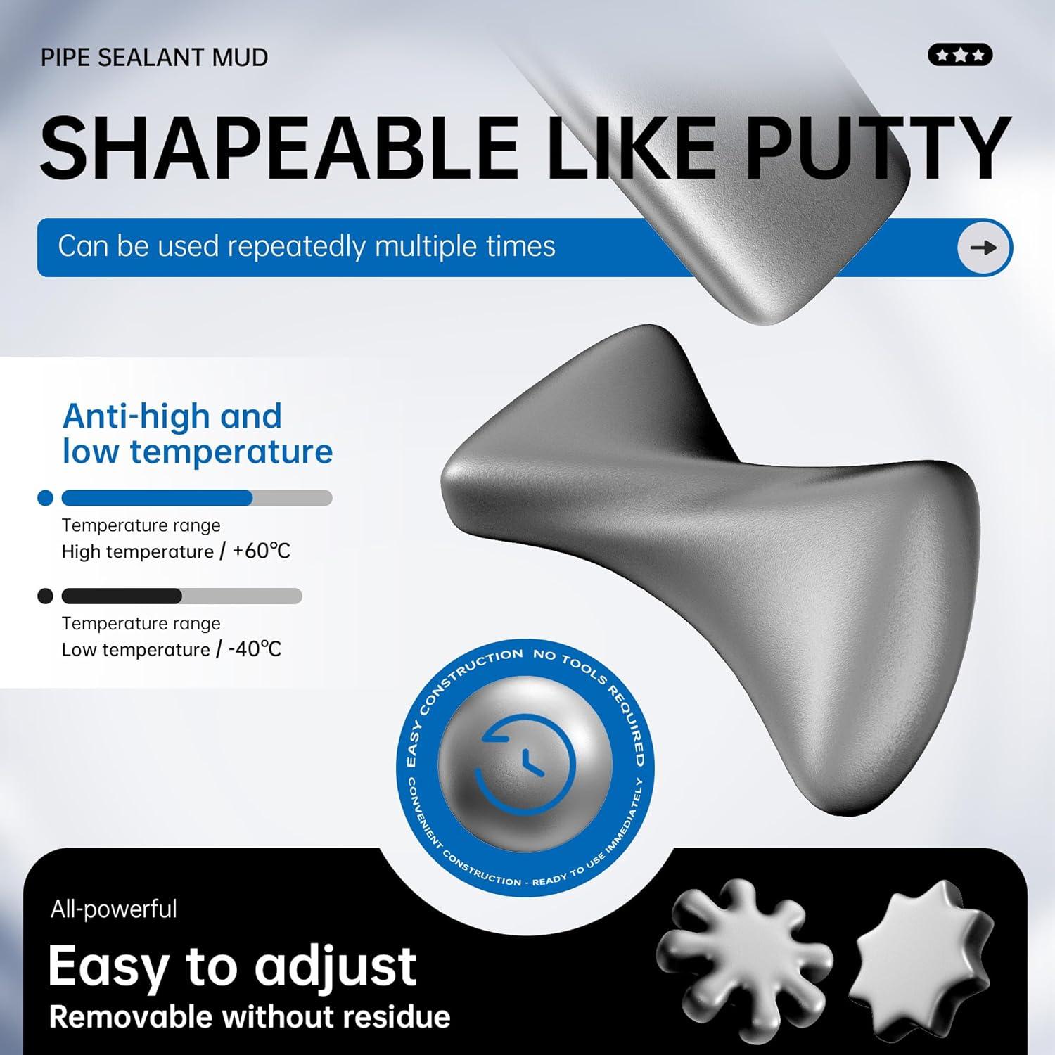 6 Paquete Masilla Gris LHOCEAN 30g para Reparación de Paredes