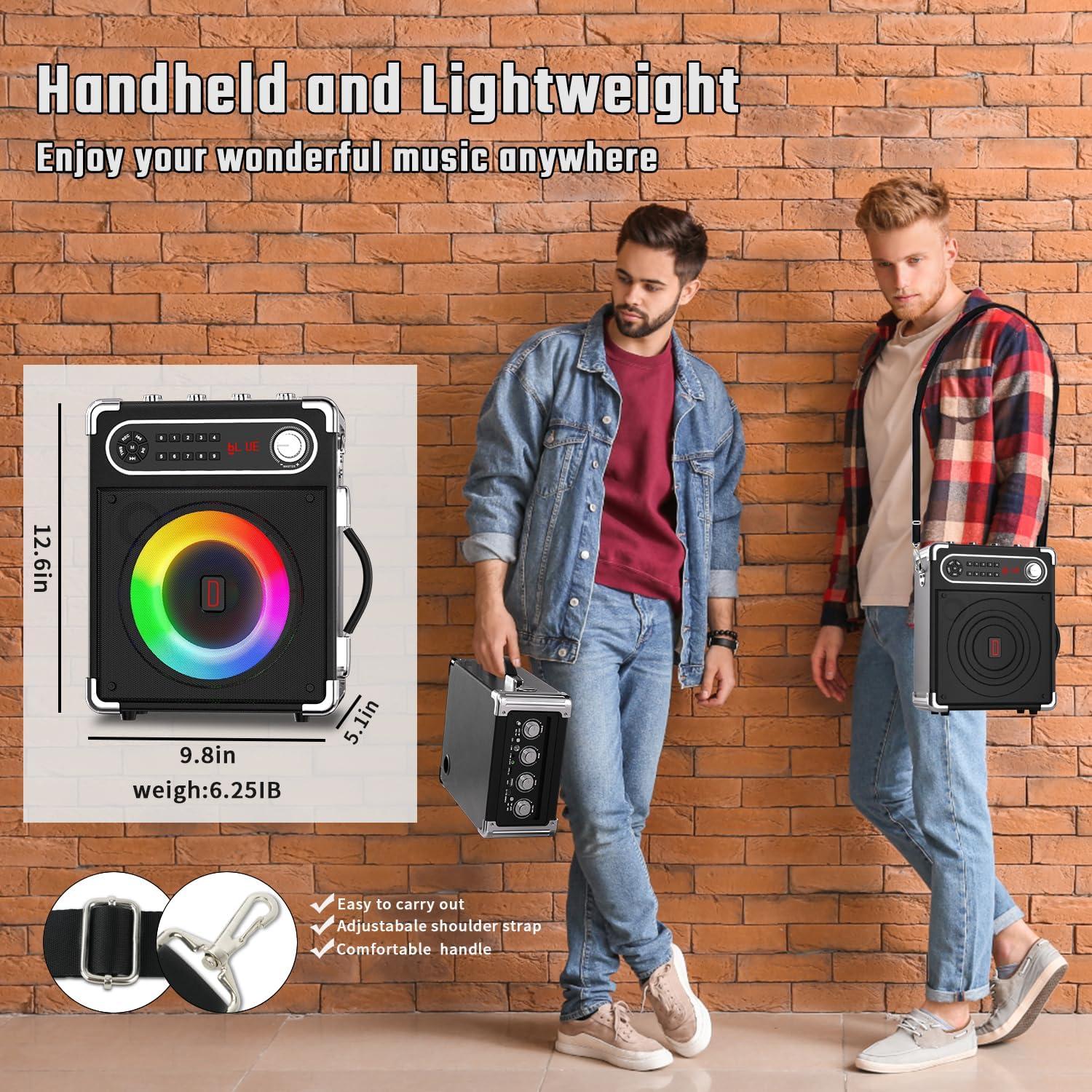 Máquina de Karaoke Voijump con 2 Micrófonos Inalámbricos