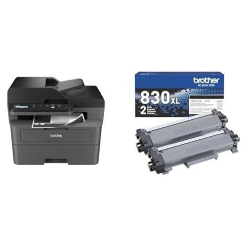 Impresora láser Brother DCP-L2640DW + 2 Cartuchos TN830XL