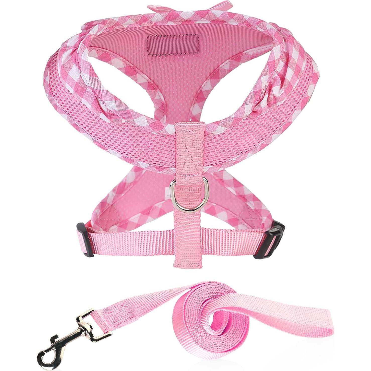 Arnés de Perro SuperBuddy Rosa L Transpirable y Ligero