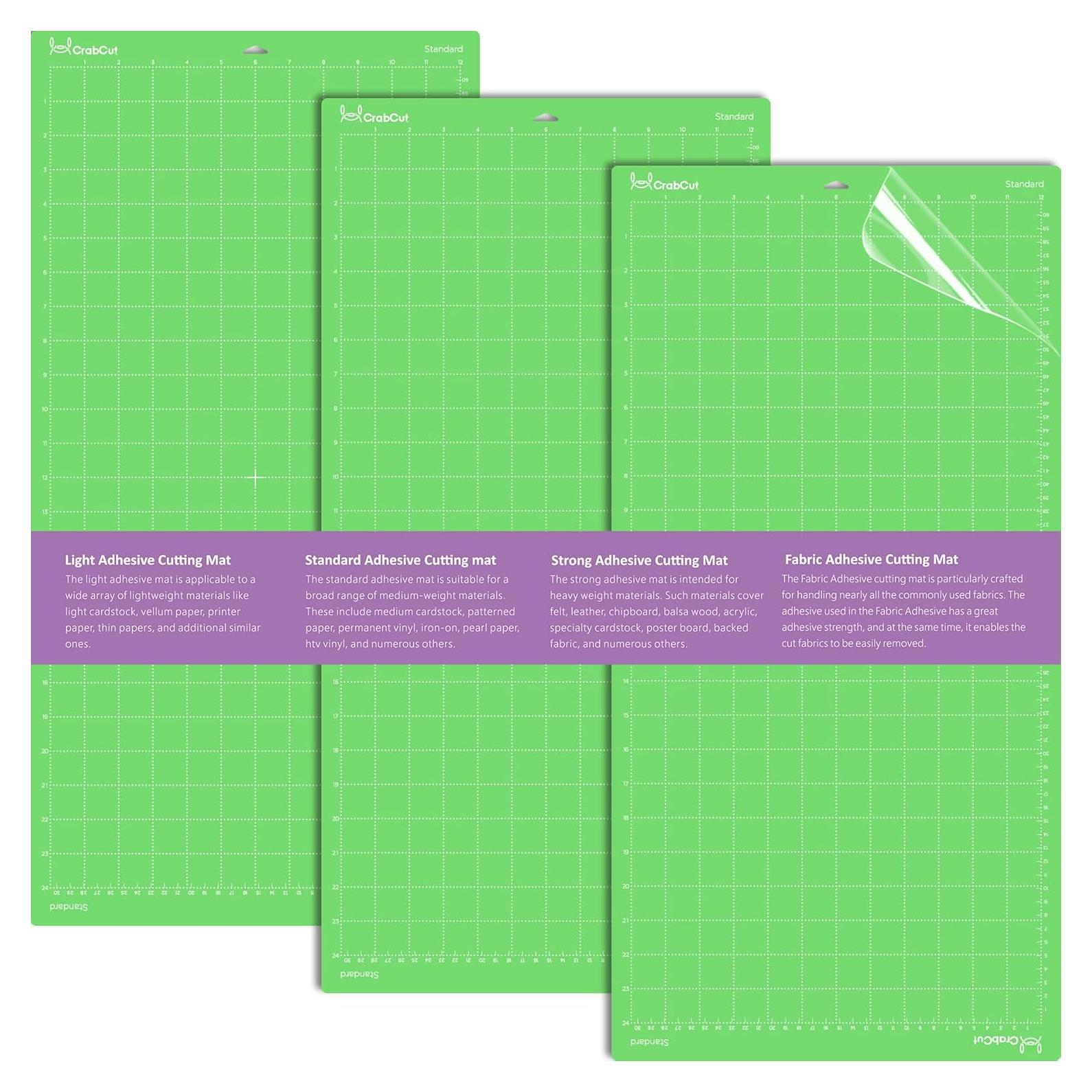 Alfombrillas de Corte Crabcut 30.48x60.96 cm 3 Pack Verde Estándar