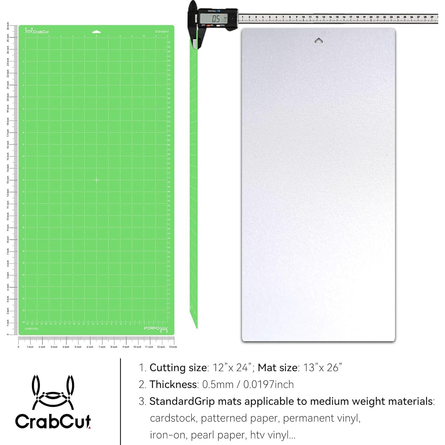 Alfombrillas de Corte Crabcut 30.48x60.96 cm 3 Pack Verde Estándar