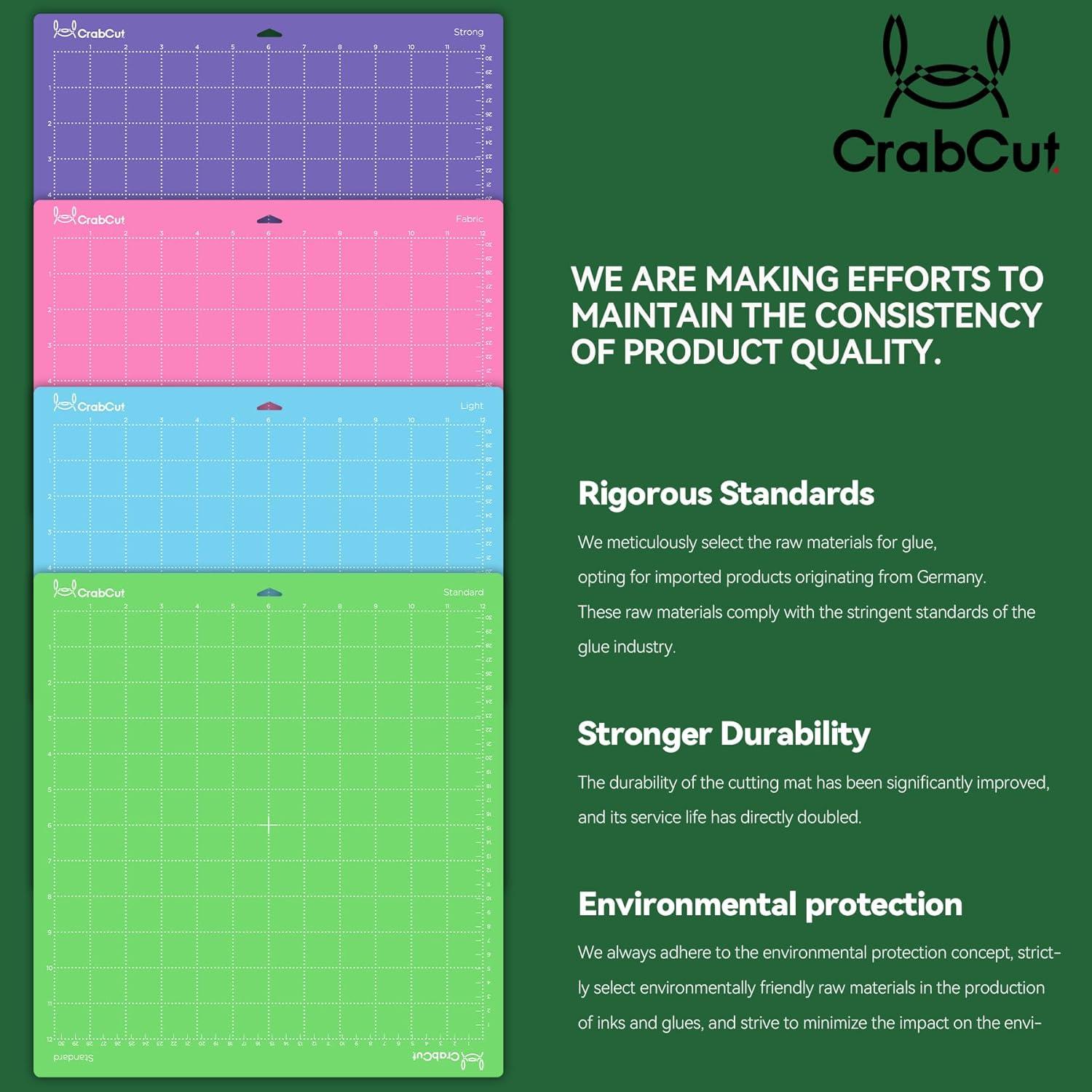 Alfombrillas de Corte Crabcut 30.48x60.96 cm 3 Pack Verde Estándar