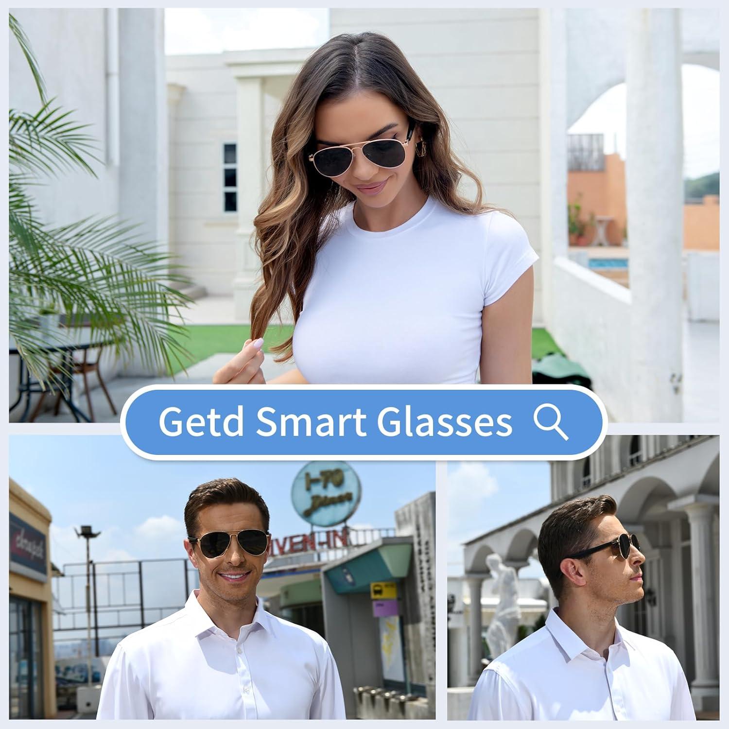 Gafas de sol inteligentes GetD GG14 con Bluetooth y control de voz