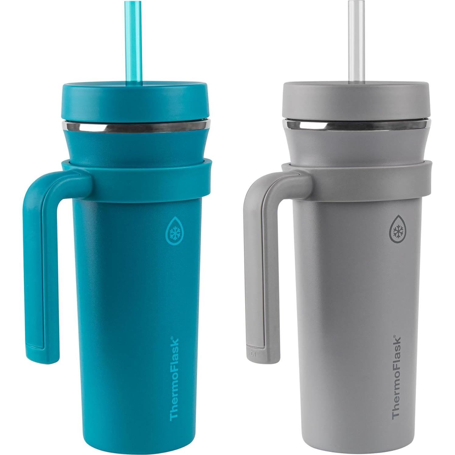 TermoFlask Taza Aislada Acero Inoxidable 32 oz 2-Pack Teal