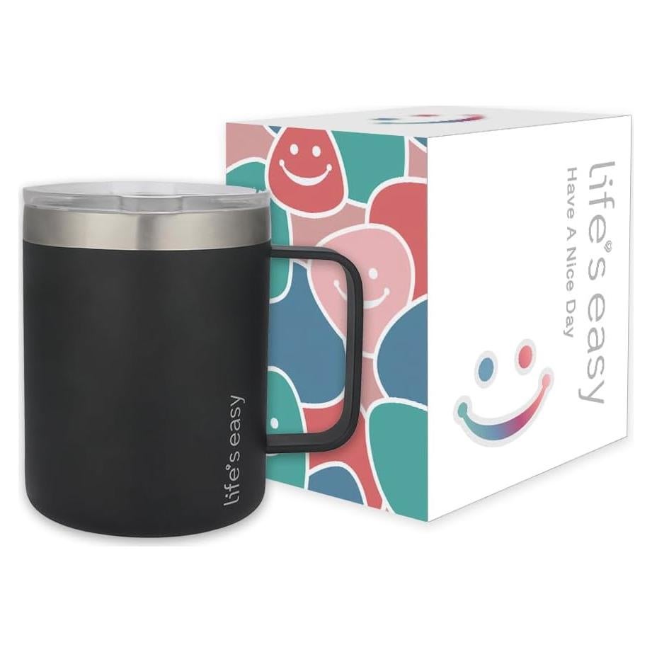 Taza de Acero Inoxidable Life's Easy 12 oz Aislada Doble Pared