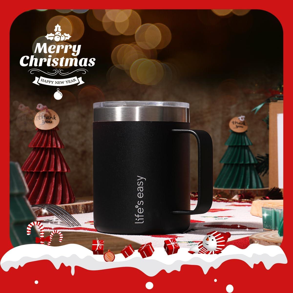 Taza de Acero Inoxidable Life's Easy 12 oz Aislada Doble Pared