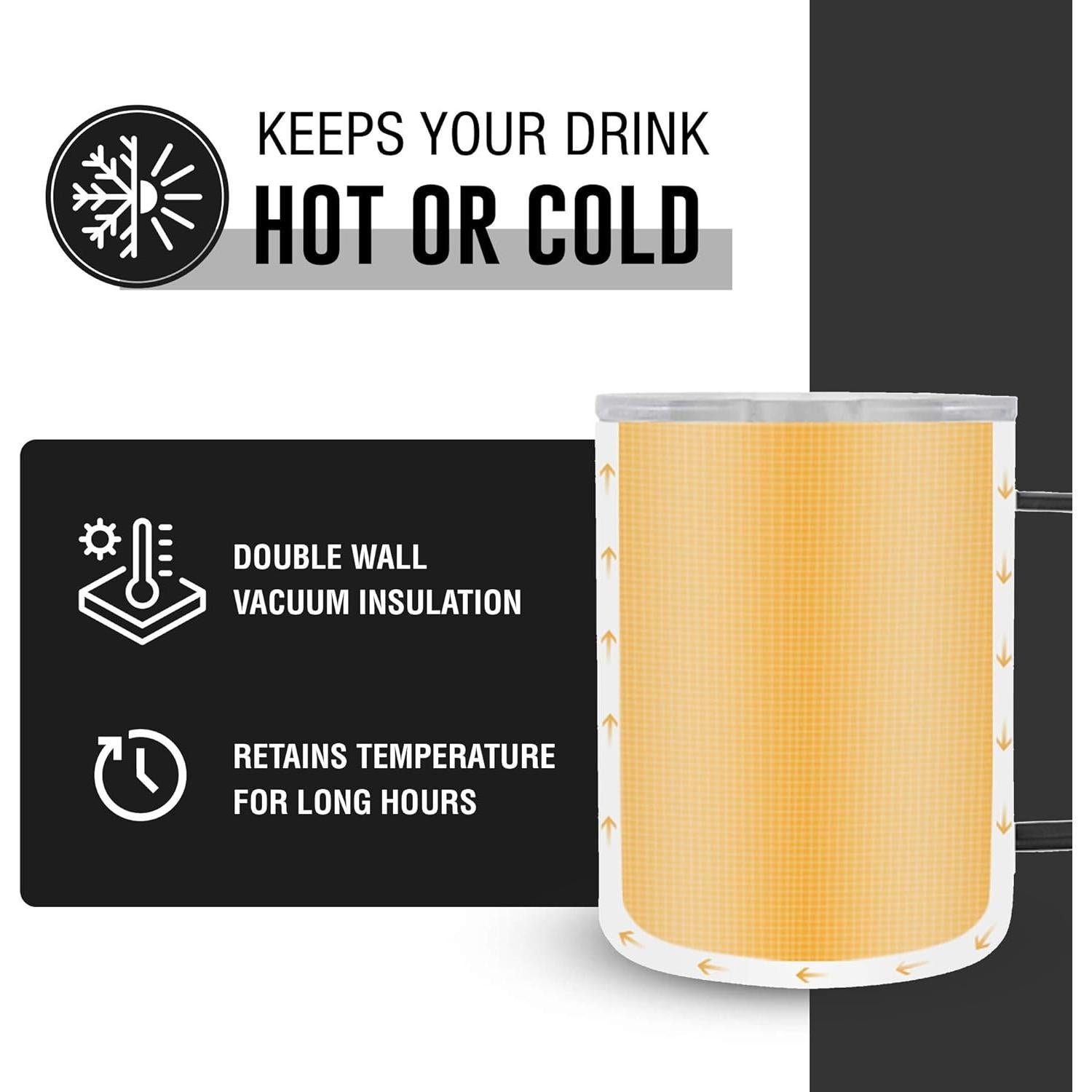 Taza de Acero Inoxidable Life's Easy 12 oz Aislada Doble Pared