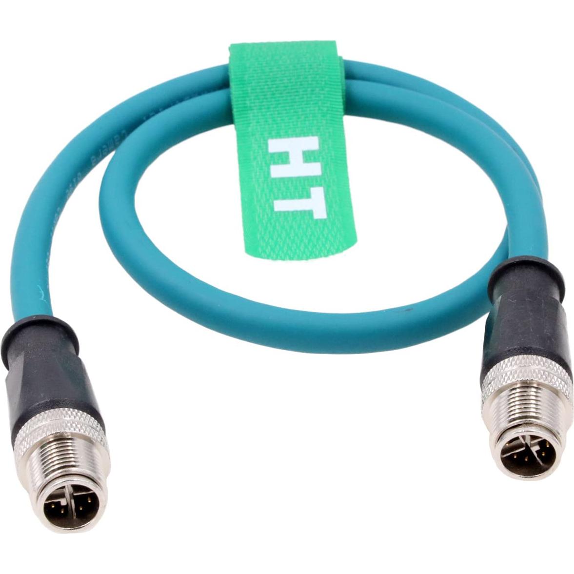 Cable Ethernet Cat7e M12 8 pines 1m HangTon Connect