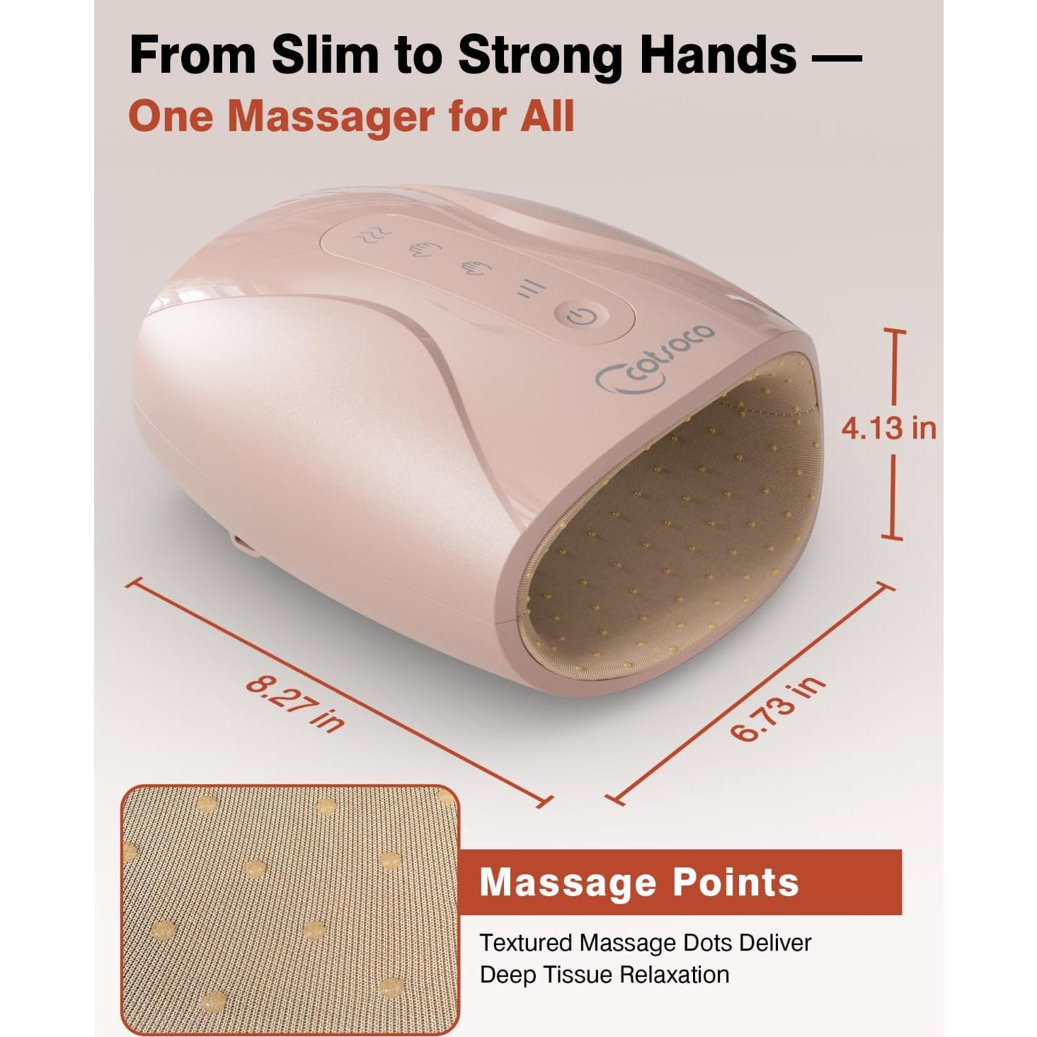 Masajeador de Manos Cotsoco Eléctrico Inalámbrico con Calor