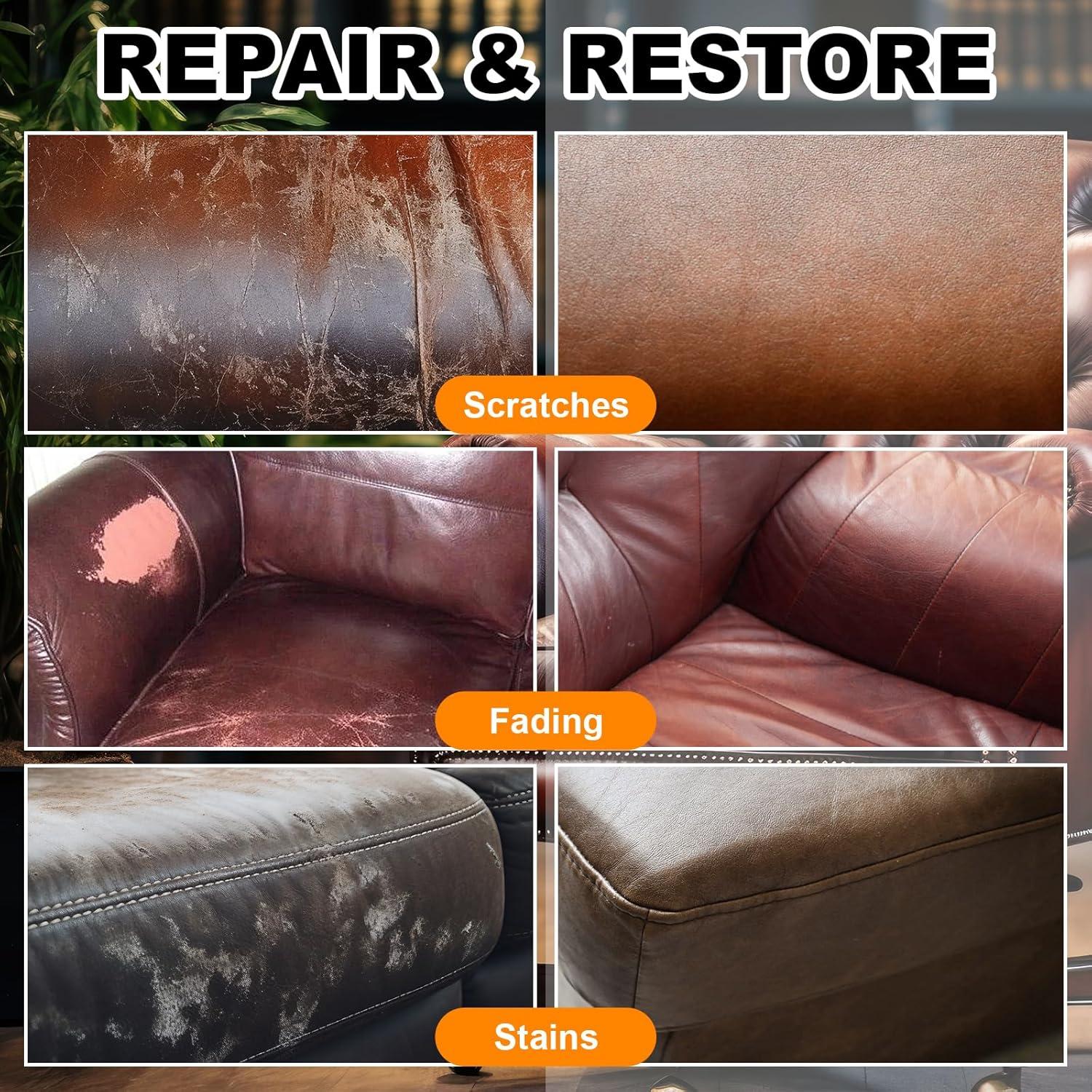 Bálsamo Restaurador de Color para Cuero SHABEIBEI 340g Rojo