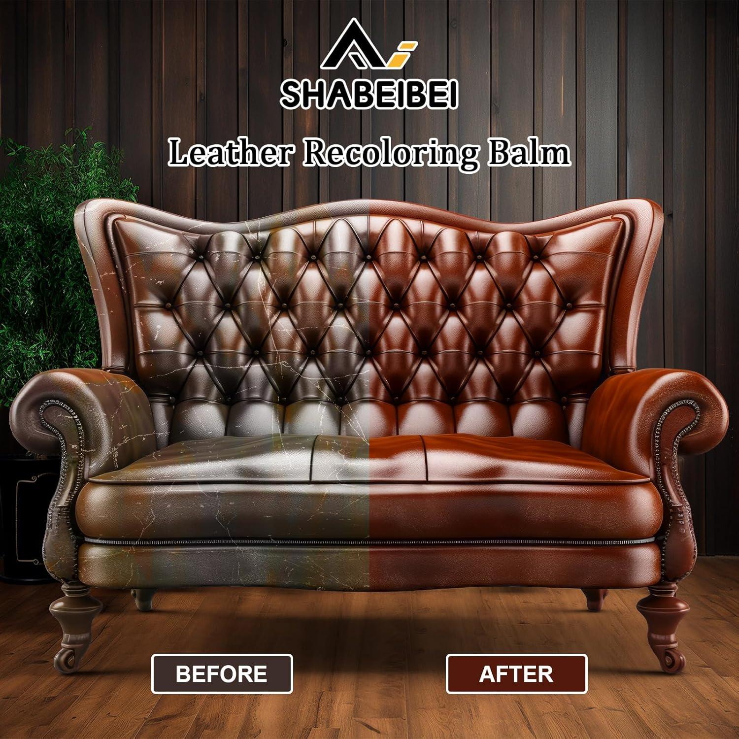 Bálsamo Restaurador de Color para Cuero SHABEIBEI 340g Rojo