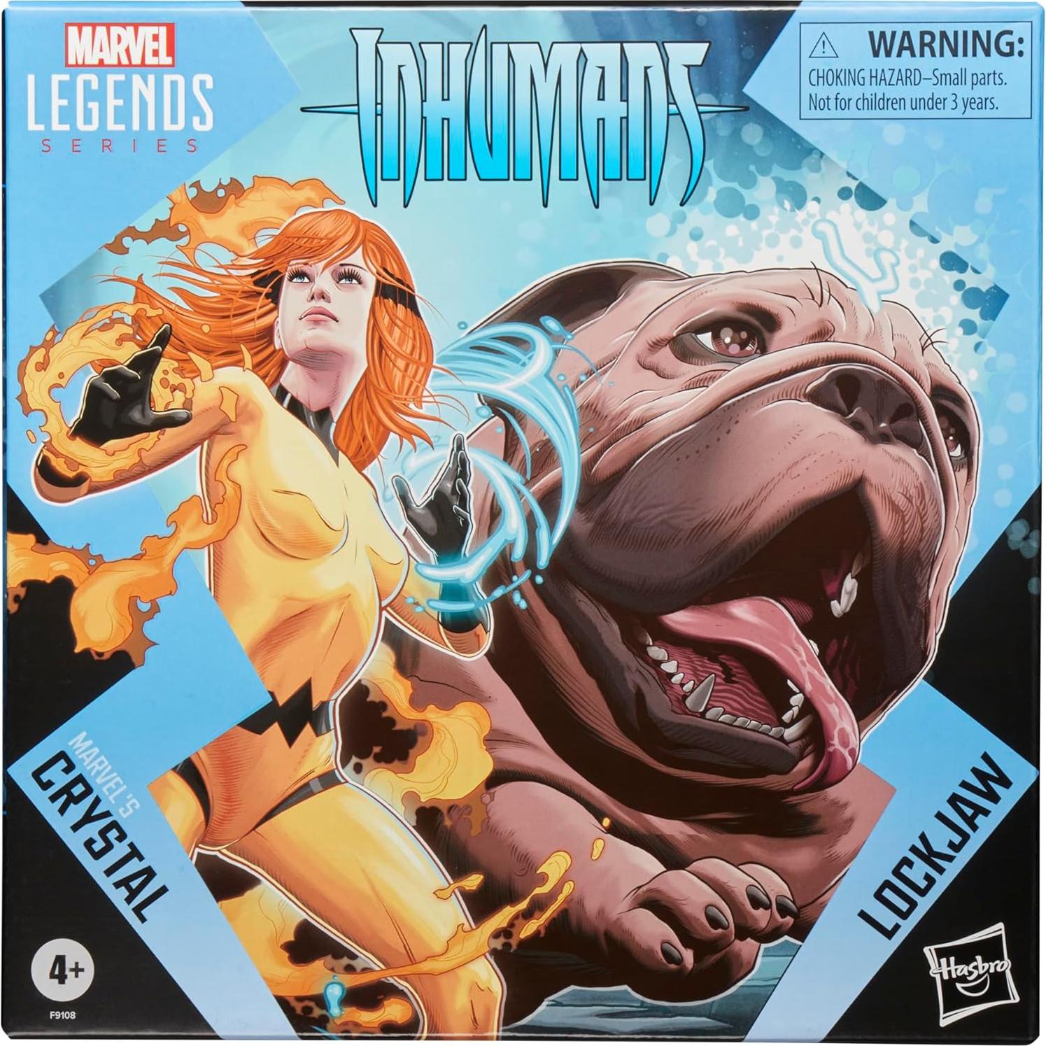 Figuras de Acción Marvel Legends Lockjaw y Crystal 15 cm