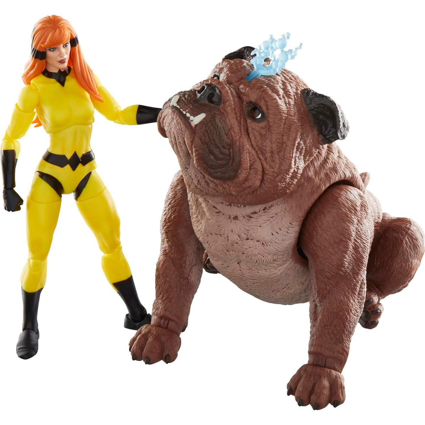 Figuras de Acción Marvel Legends Lockjaw y Crystal 15 cm