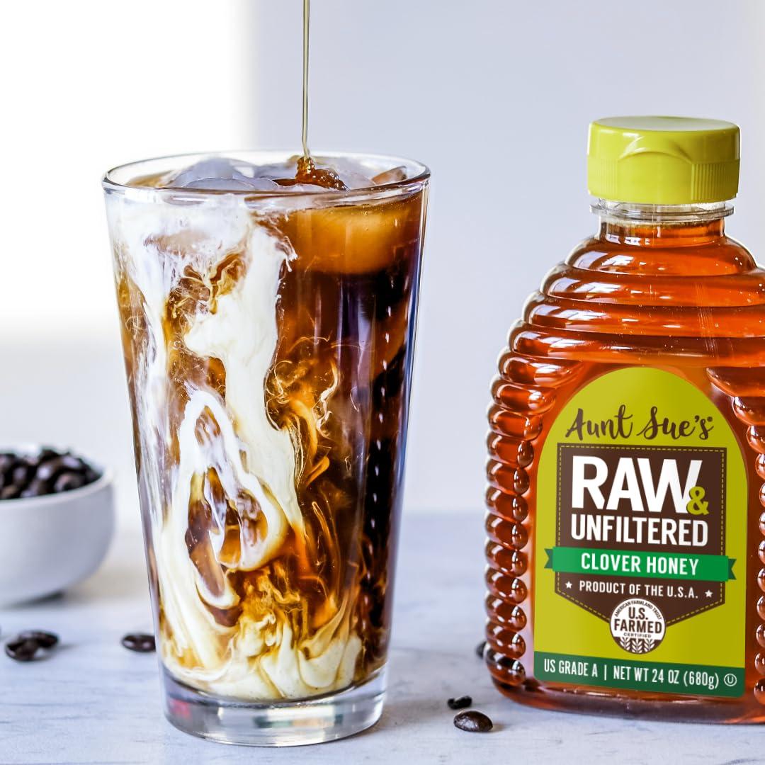 Miel Cruda y Sin Filtrar Tía Sue 680g - Miel de Trébol