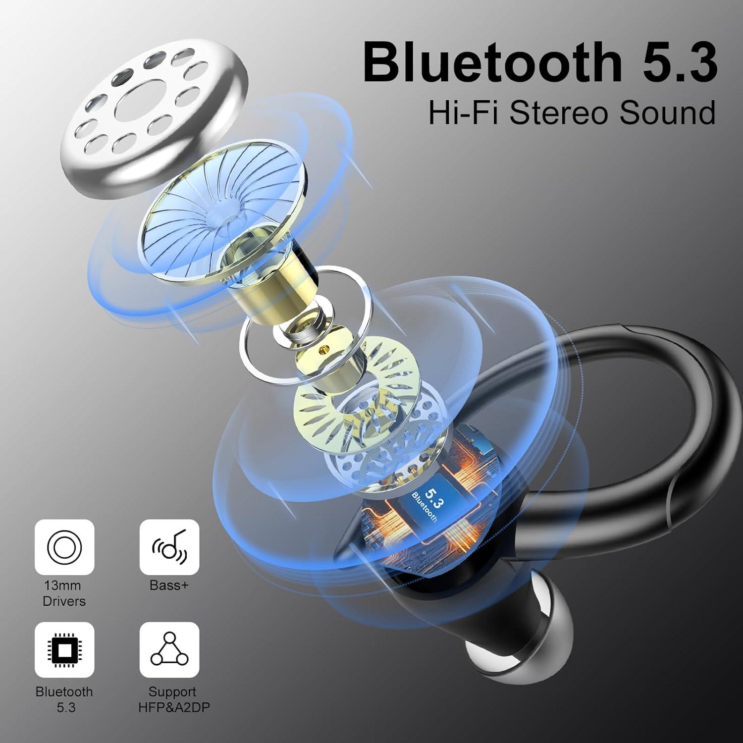 Auriculares Inalámbricos Bluetooth 5.3 V90 IP7 48 Horas Reproducción