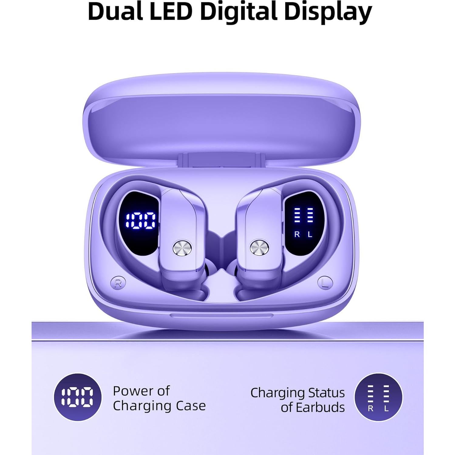 Auriculares Inalámbricos Bmanl T16 Bluetooth con Ganchos - 80h Batería