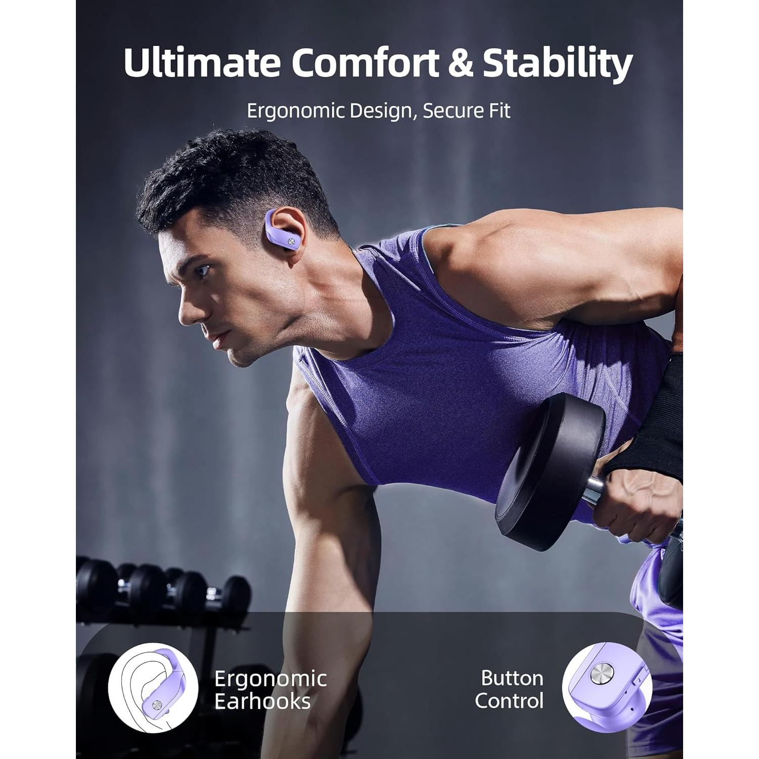 Auriculares Inalámbricos Bmanl T16 Bluetooth con Ganchos - 80h Batería