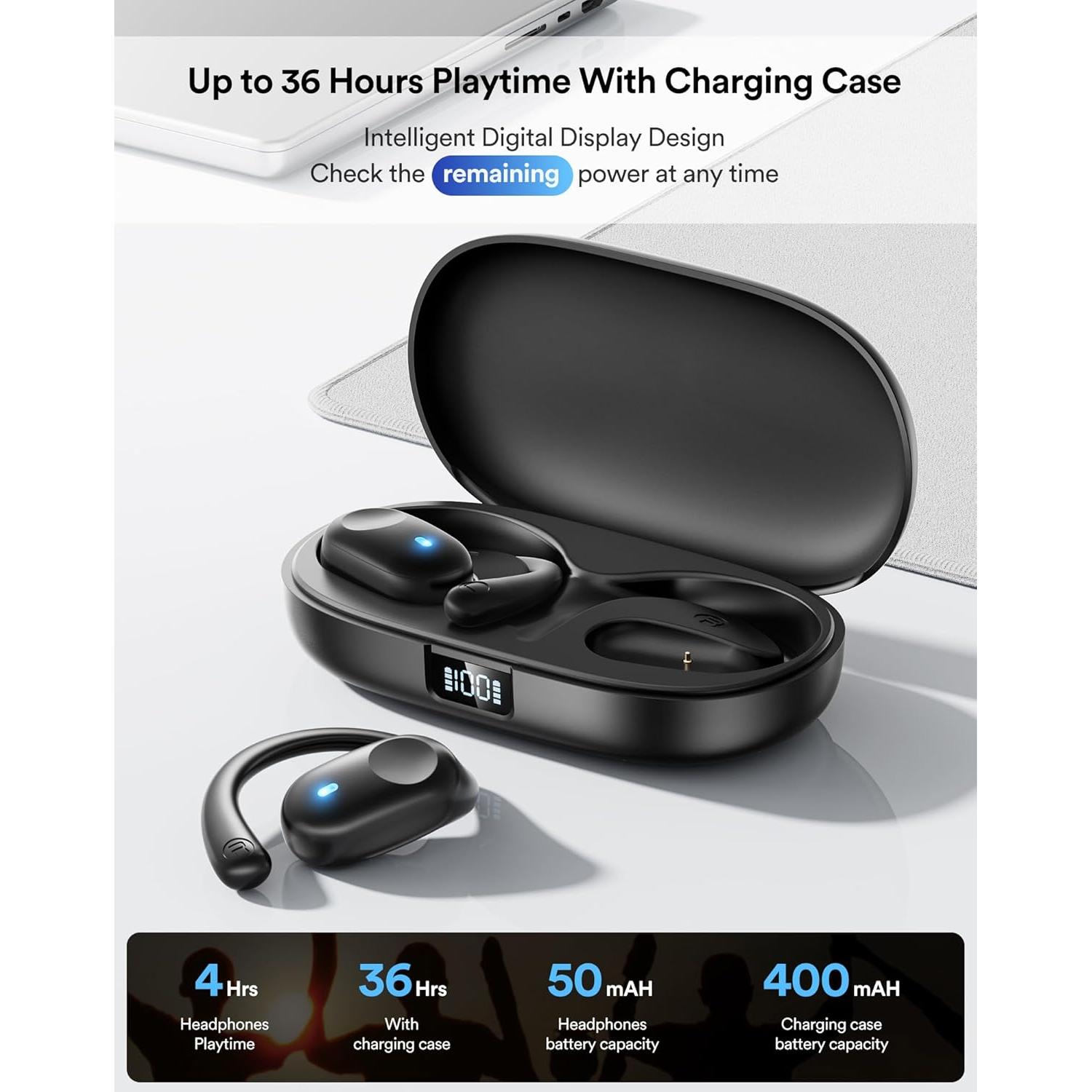 Auriculares Inalámbricos Eigsupia X18-1 Abiertos Bluetooth 5.3 IP54