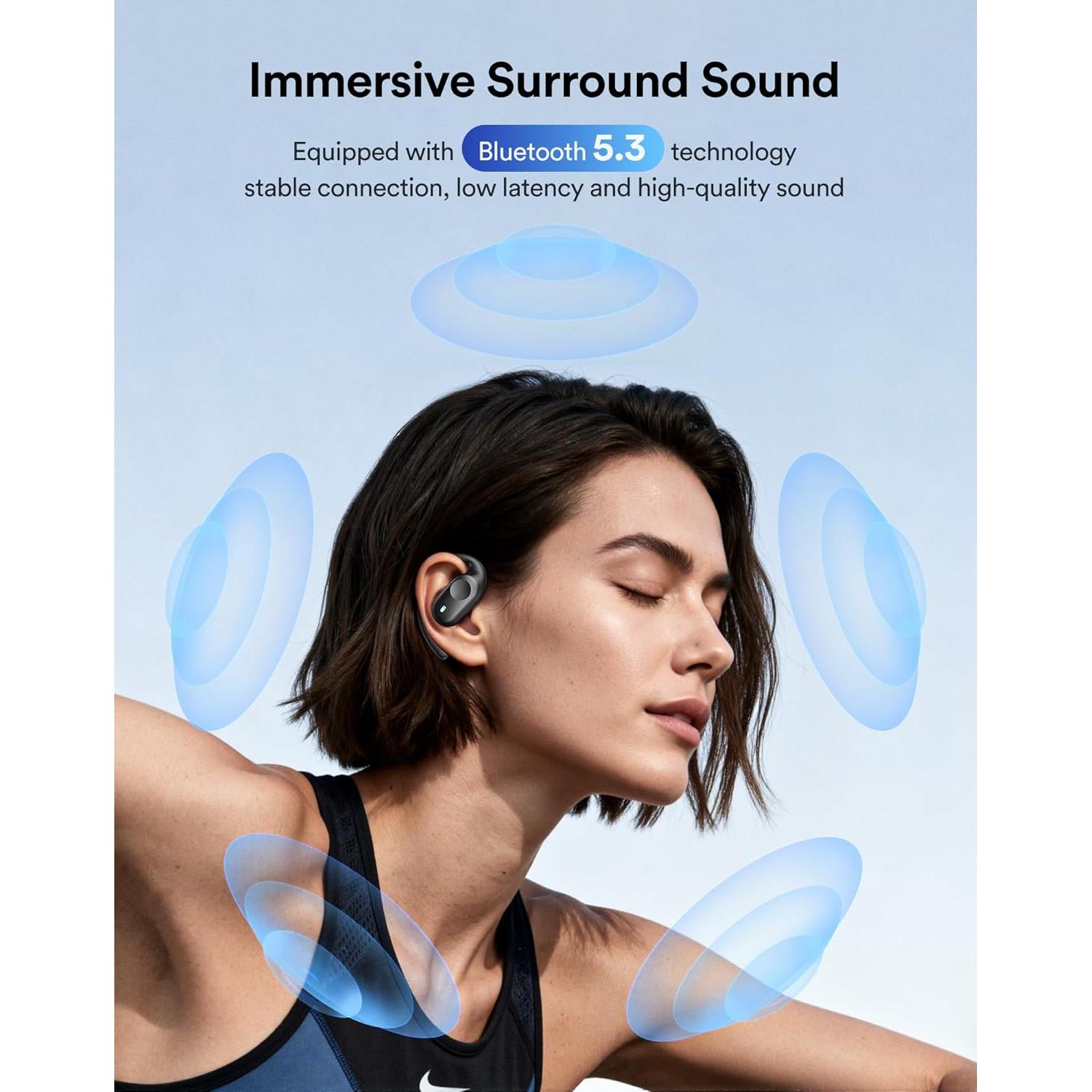 Auriculares Inalámbricos Eigsupia X18-1 Abiertos Bluetooth 5.3 IP54