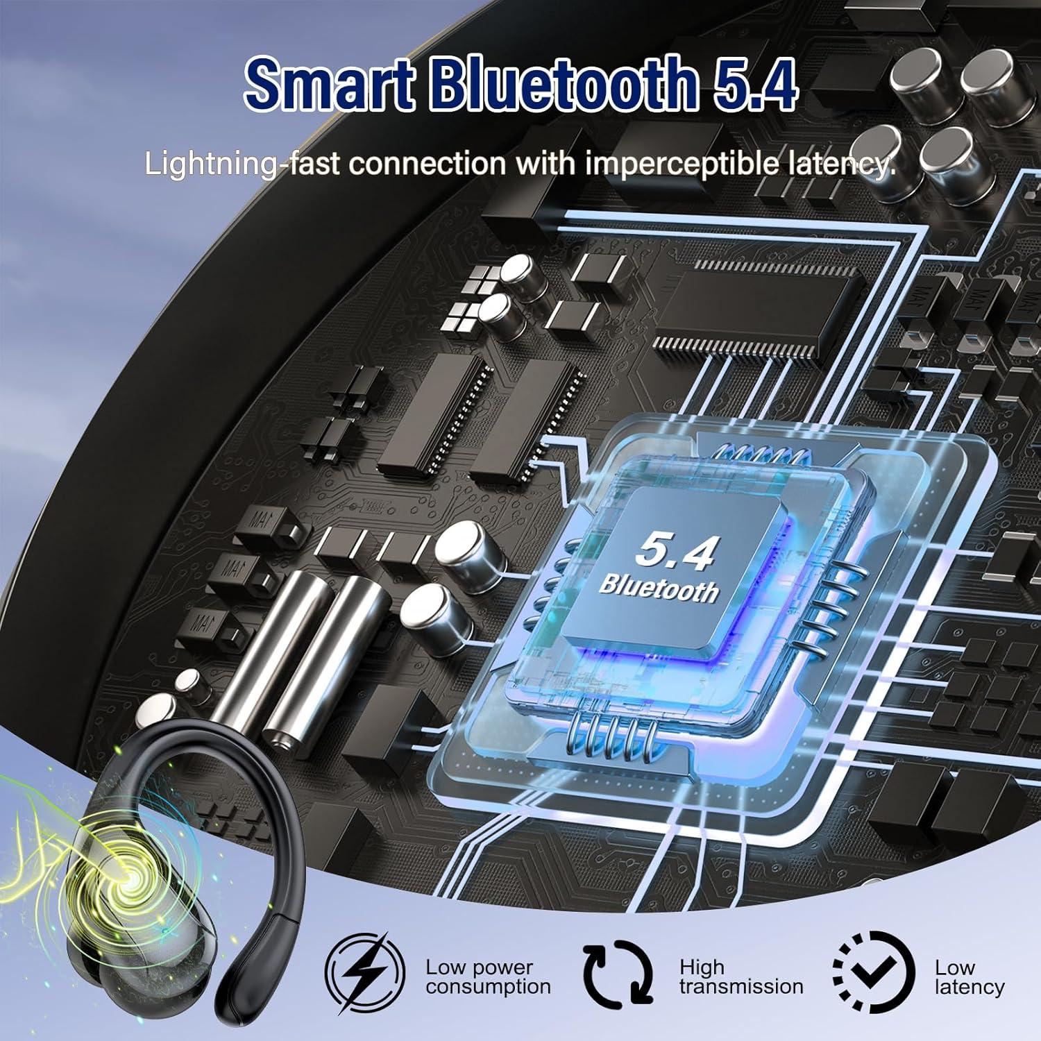 Auriculares Inalámbricos Bluetooth 5.4 T12 con 75H de Batería