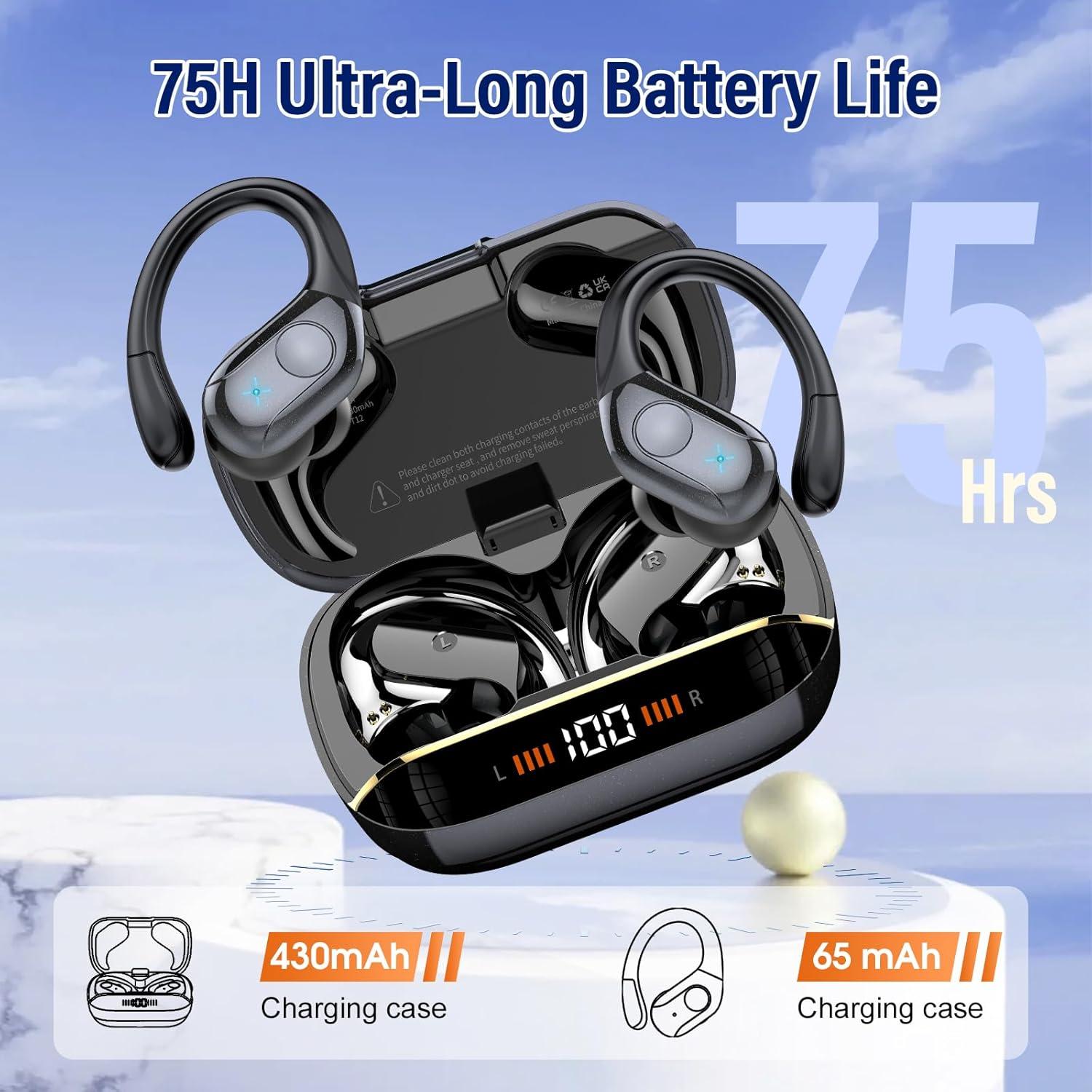 Auriculares Inalámbricos Bluetooth 5.4 T12 con 75H de Batería