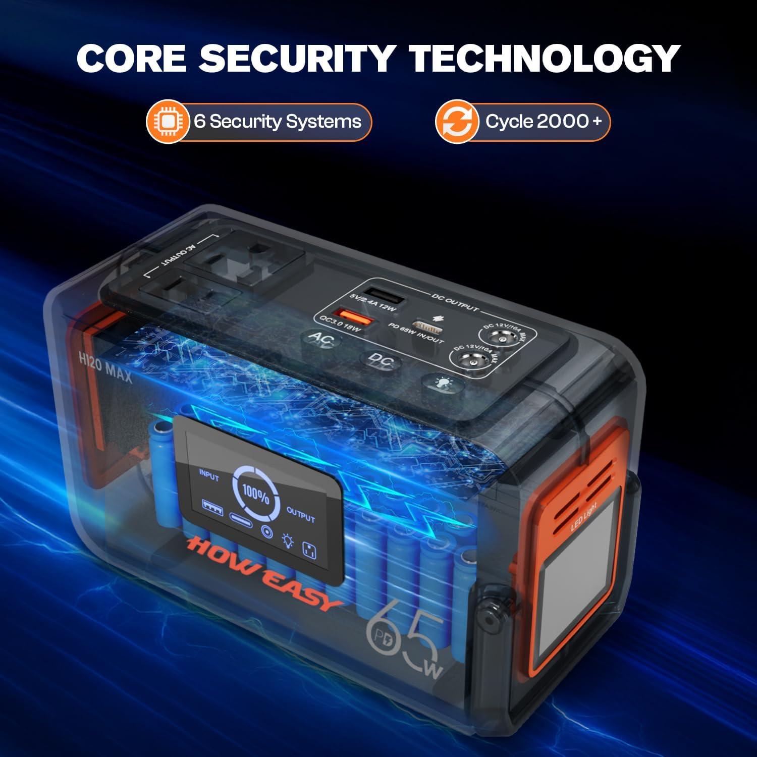 Estación de Energía Portátil HOWEASY H120 MAX 98Wh 135W