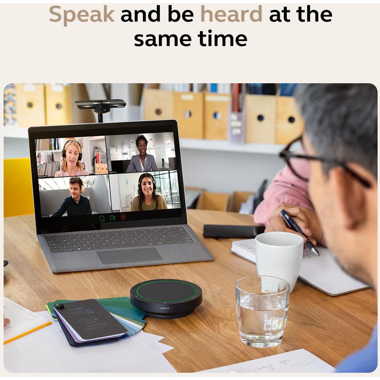 Altavoz Bluetooth Jabra Speak2 55 - Inalámbrico con 4 Micrófonos