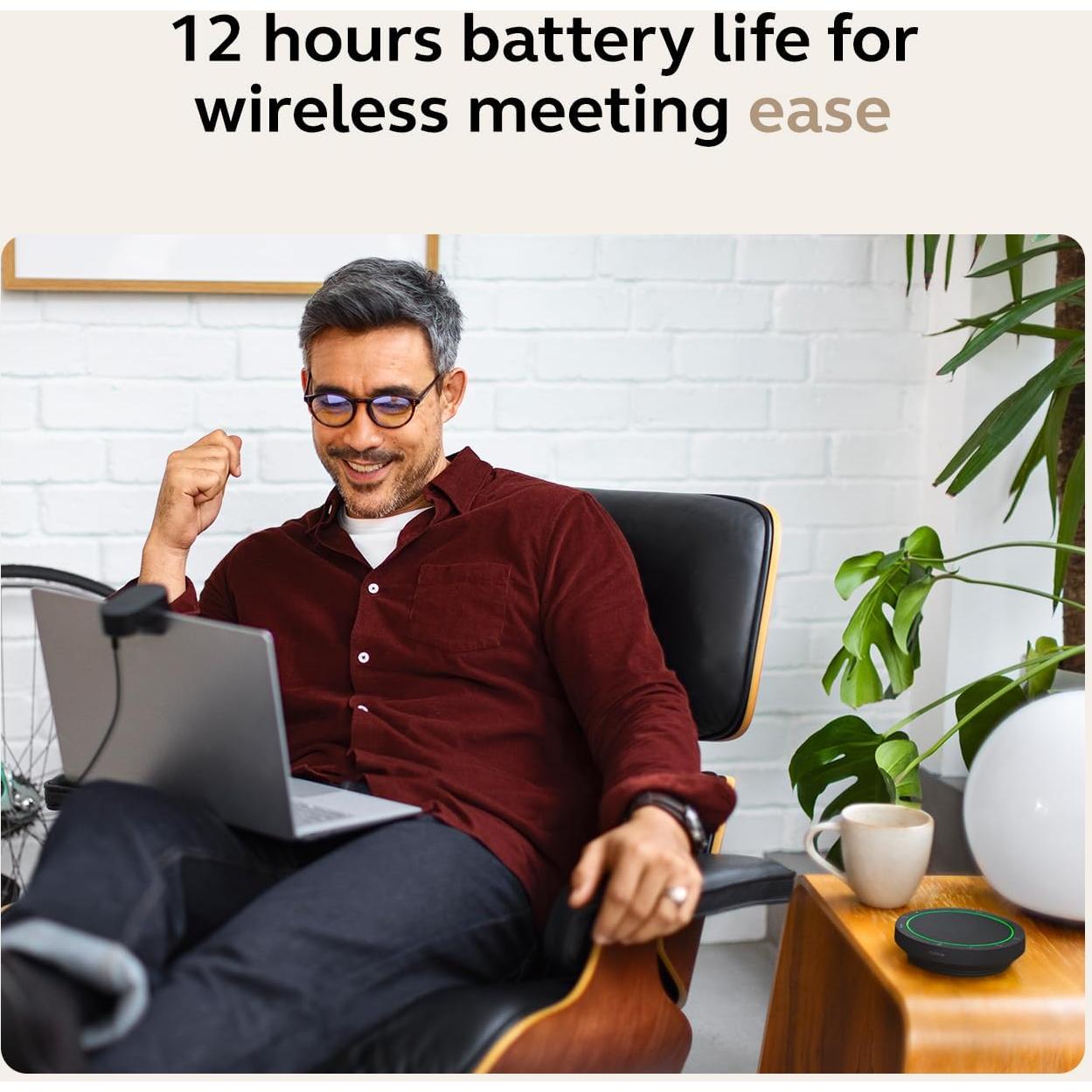 Altavoz Bluetooth Jabra Speak2 55 - Inalámbrico con 4 Micrófonos