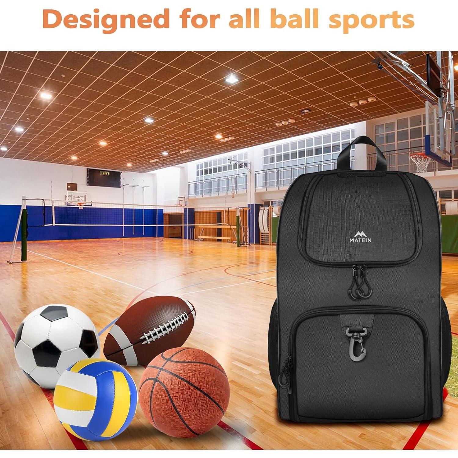Mochila Deportiva MATEIN 35L para Baloncesto y Fútbol