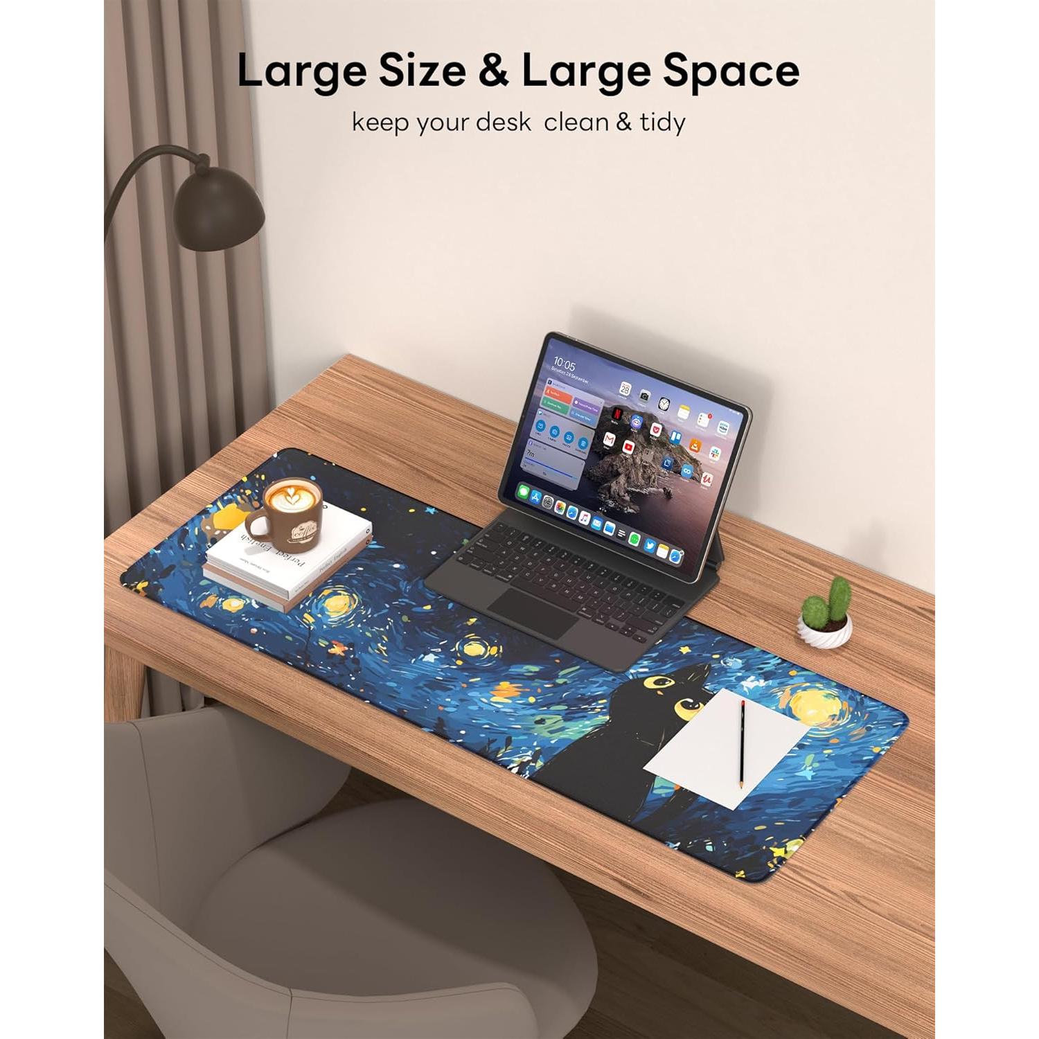 Alfombrilla de Ratón Velluxion Gato Estrellado 80 x 30 cm