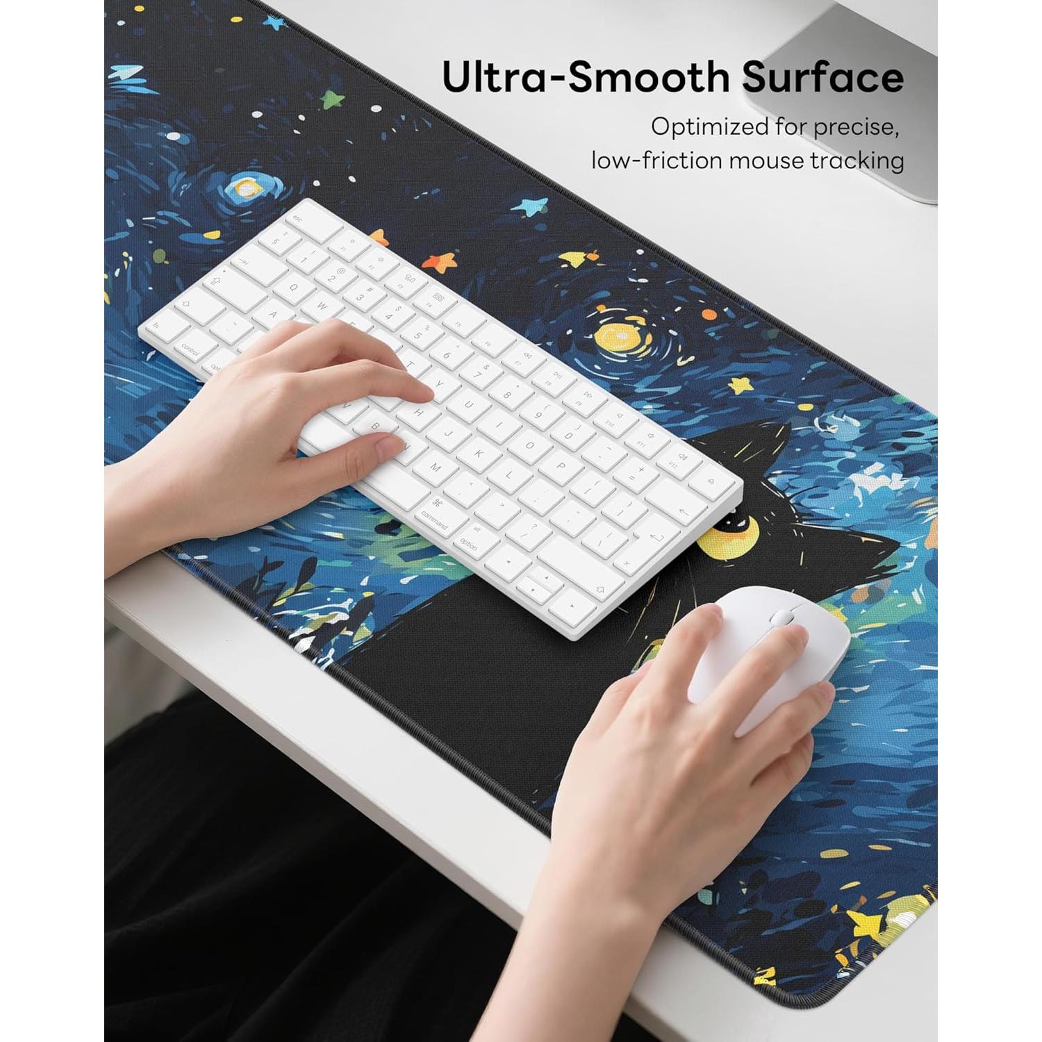 Alfombrilla de Ratón Velluxion Gato Estrellado 80 x 30 cm