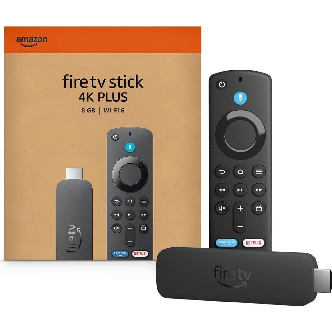 Amazon Fire TV Stick 4K Plus (newest model) with AI-powered Fire TV Search, Wi-Fi 6, stream over 1.8 million movies and shows, free & live TV