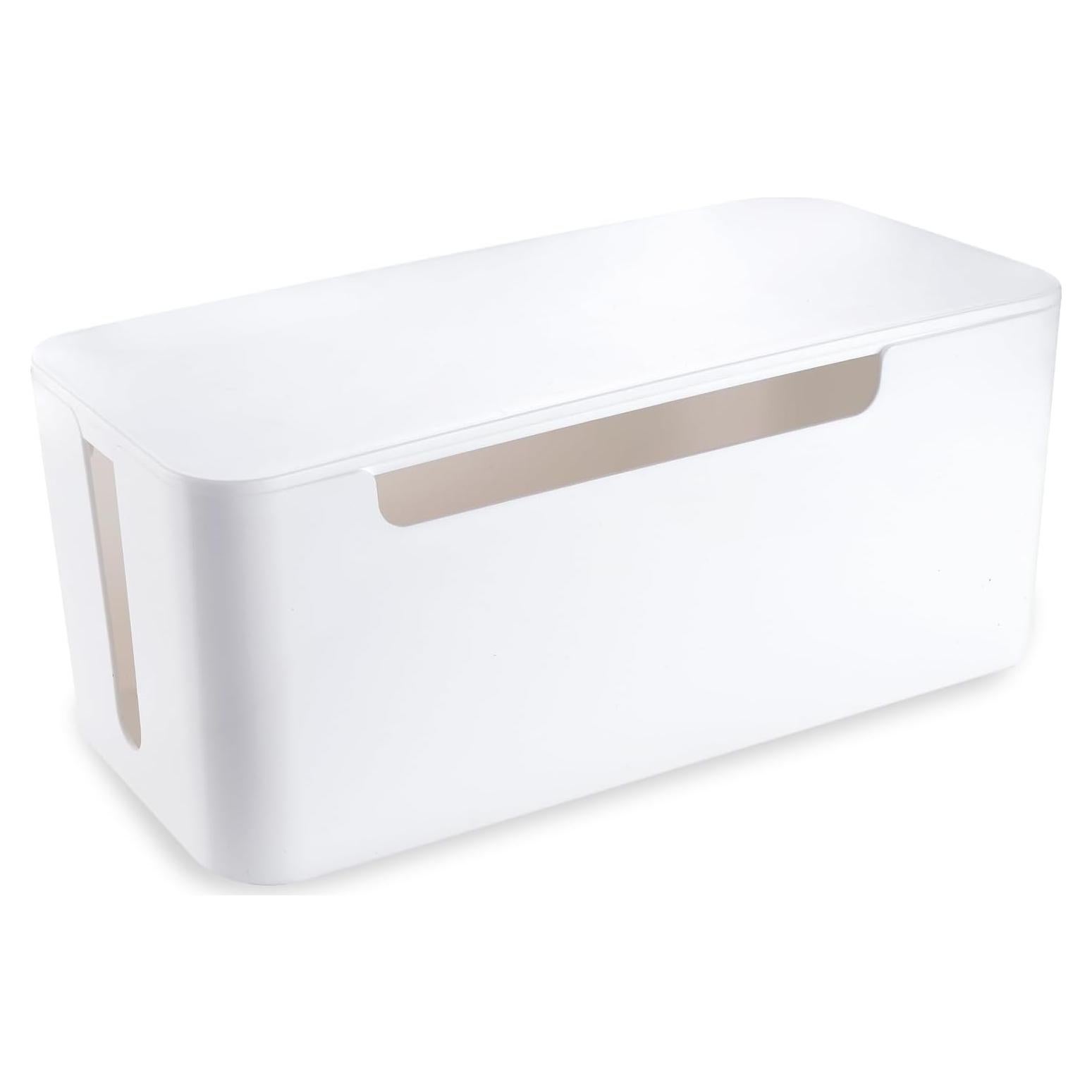 Caja Organizadora de Cables Eichzer 32x14x12.7 cm Blanca