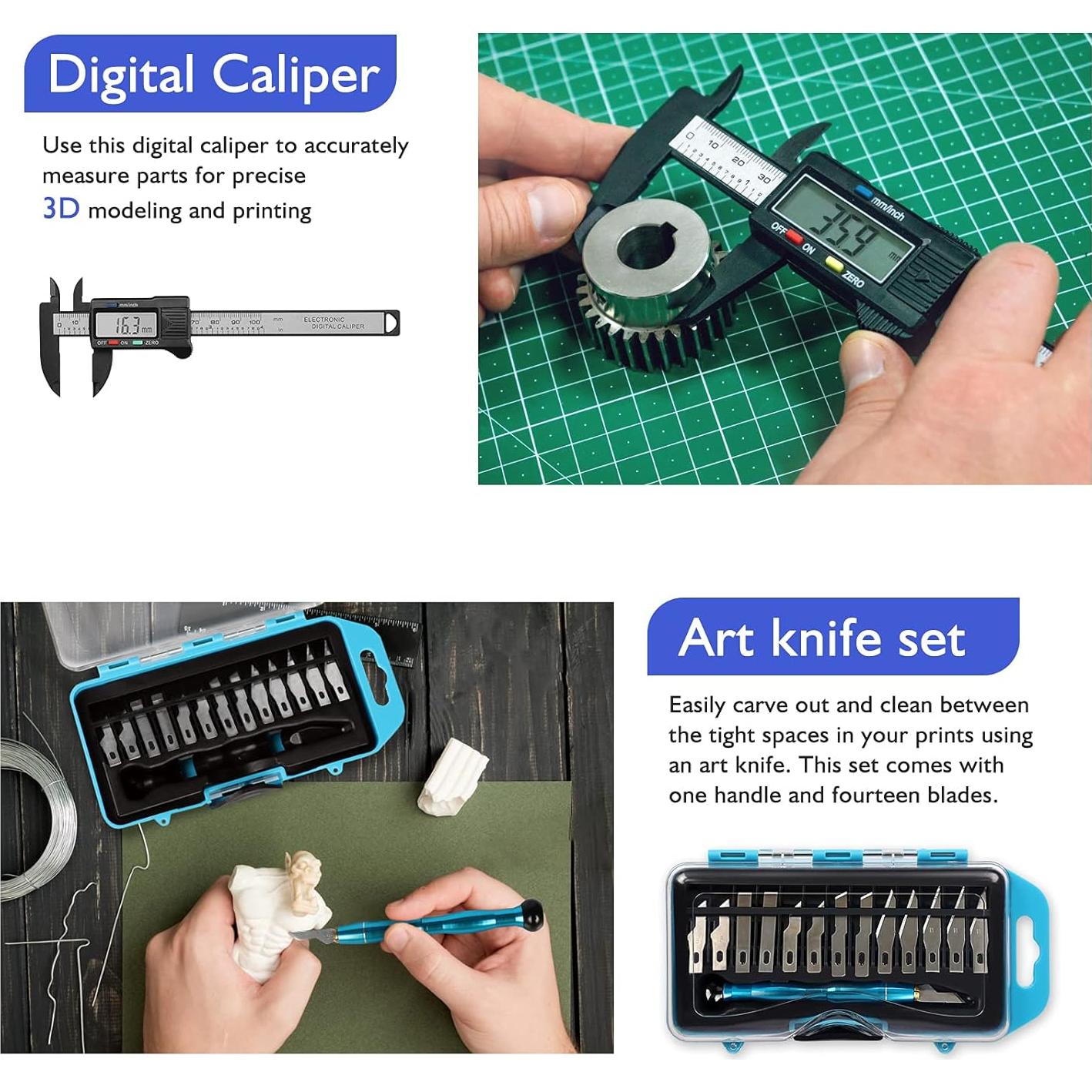 Kit de Herramientas 3D WooHooo 45 Piezas Accesorios