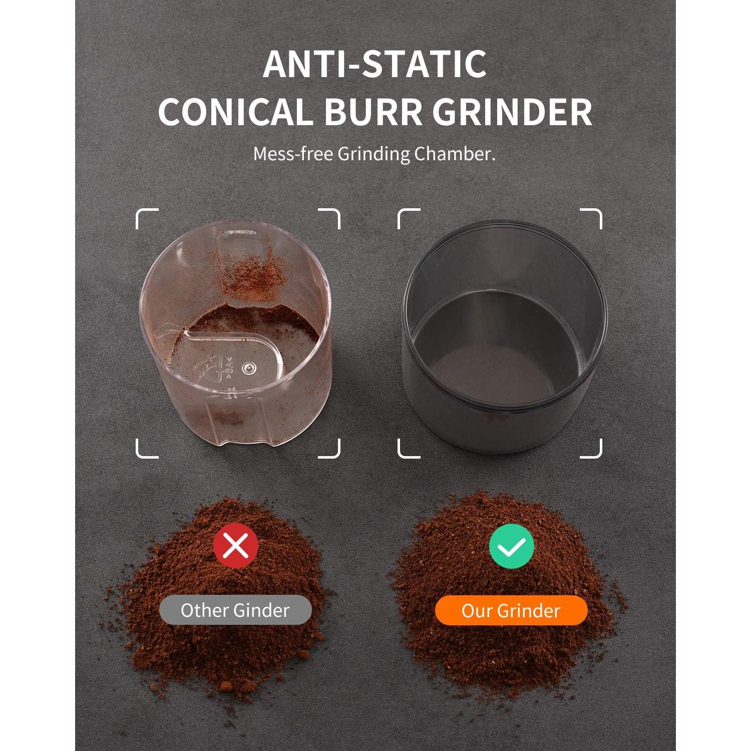 Molino de Café Eléctrico KIDISLE CG9406, 35 Configuraciones